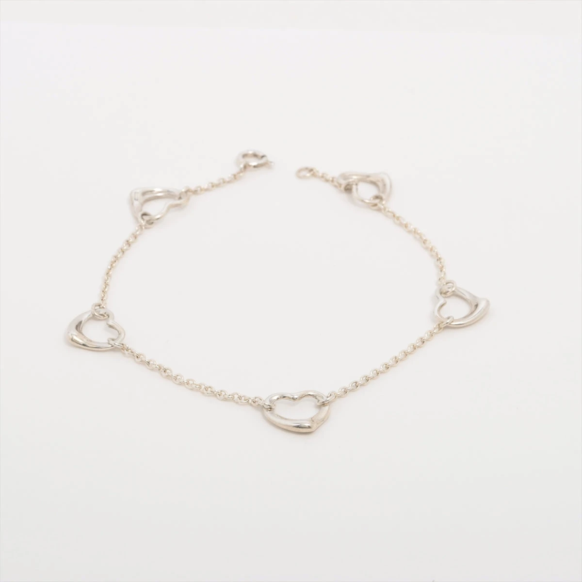 ティファニー オープンハート 5P シルバー ブレスレット