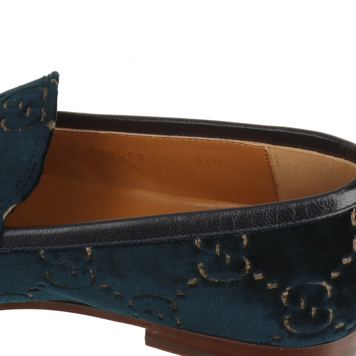 GUCCI 革　ローファー　ベルベット グッチ ホースビット ベルベット×レザー ローファー 9 メンズ