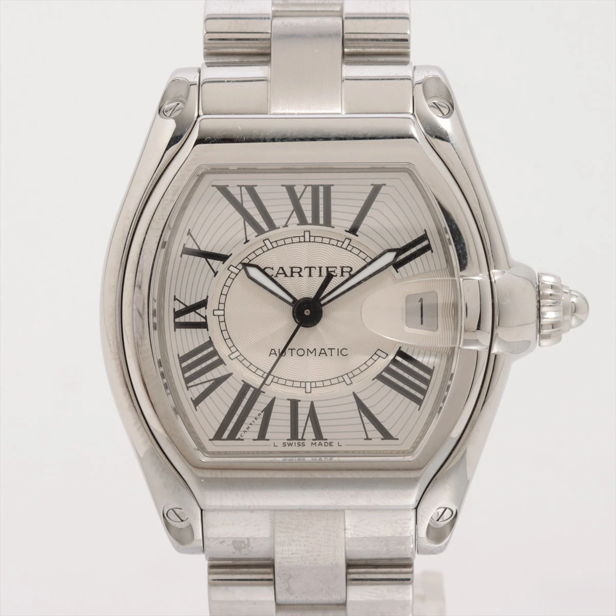 カルティエ ロードスターLM W62025V3 SS AT シルバー文字盤 あまりごま