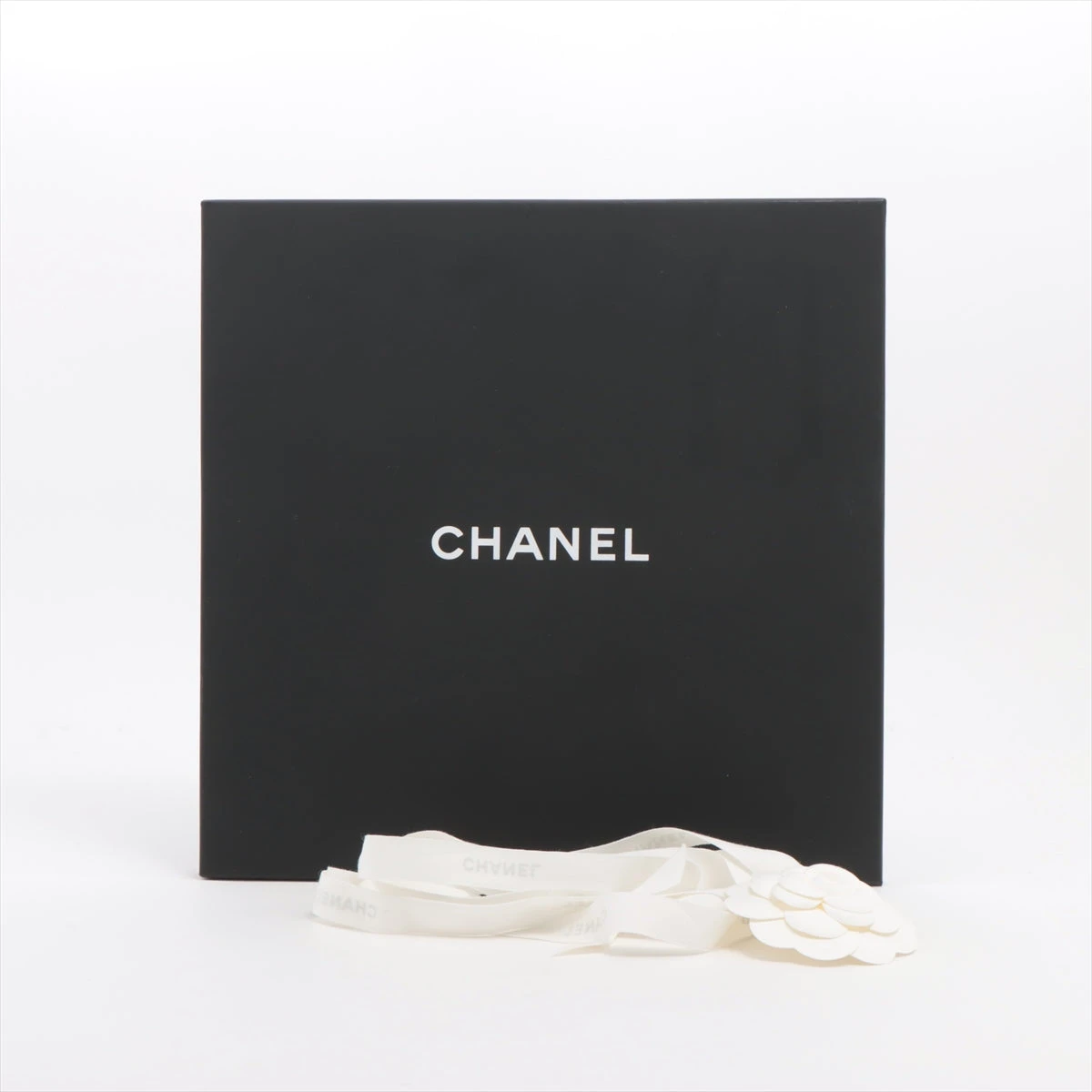 シャネル ココマーク リボン 22B バレッタ GP×ファブリック ブラック  