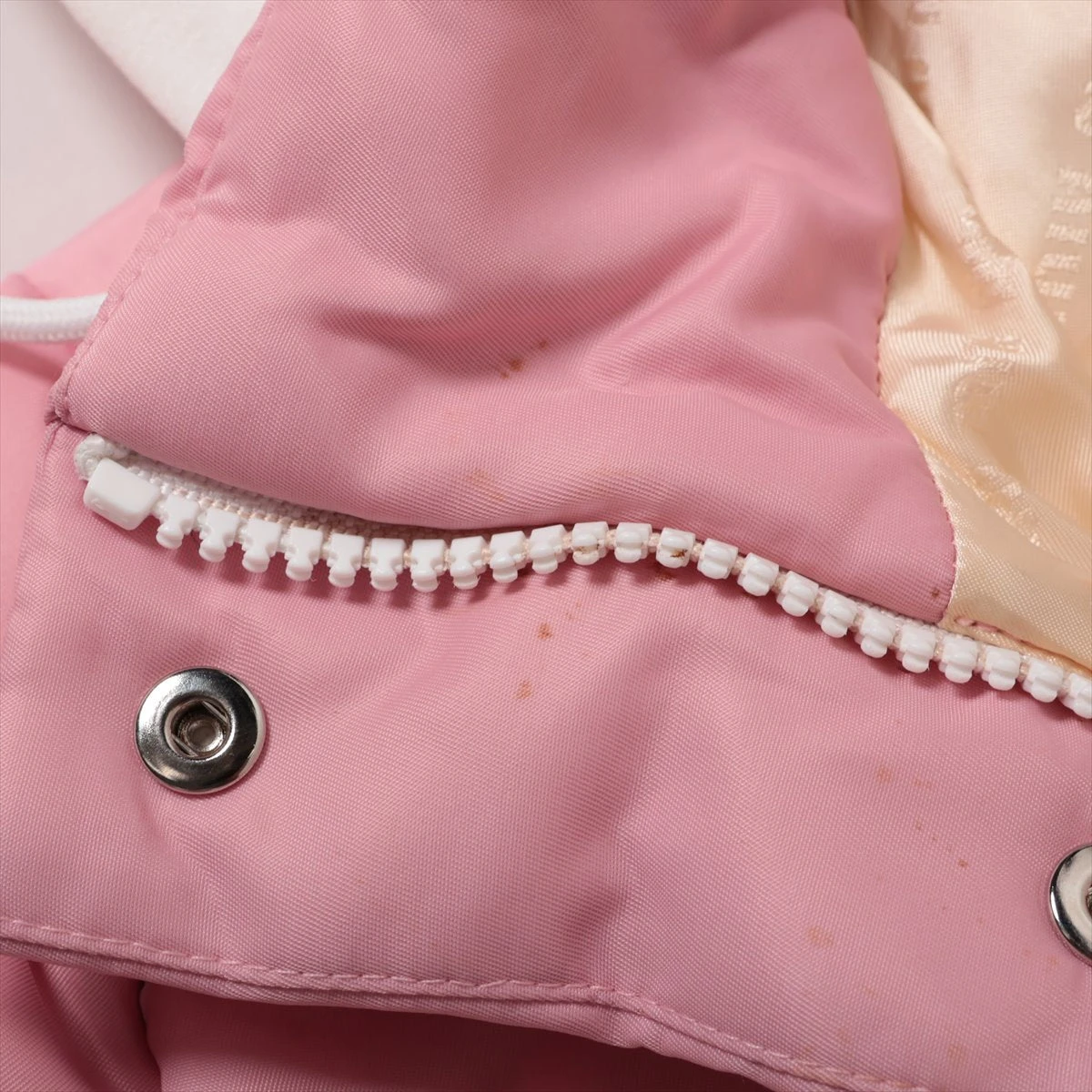 ミュウミュウ 19年 ナイロン ダウンジャケット 38 レディース ピンク