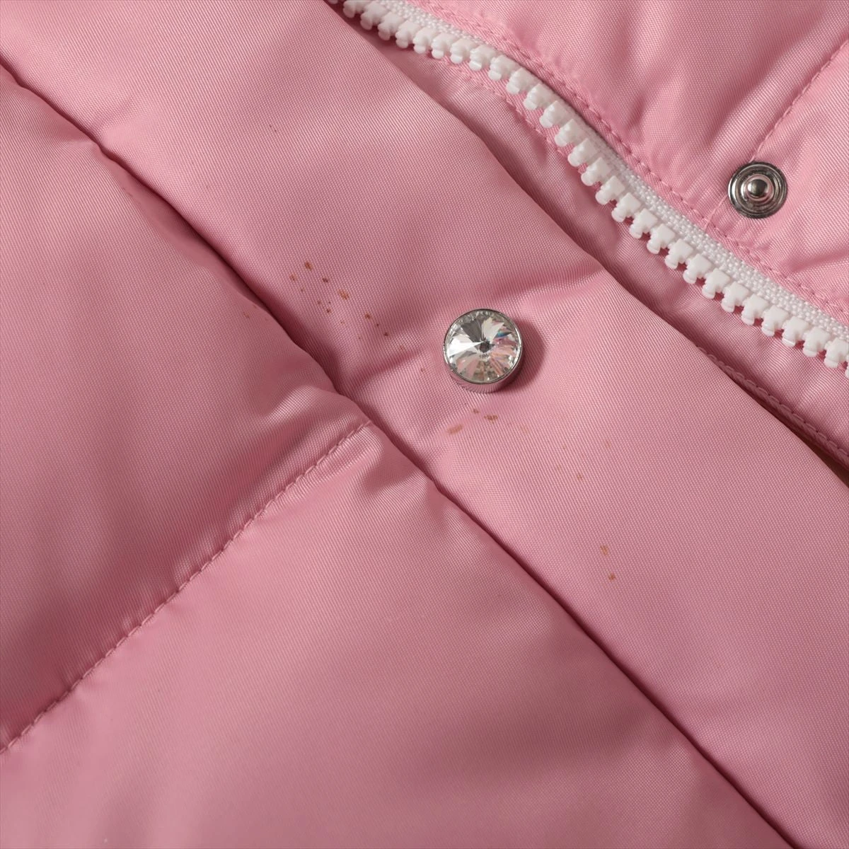 ミュウミュウ 19年 ナイロン ダウンジャケット 38 レディース ピンク