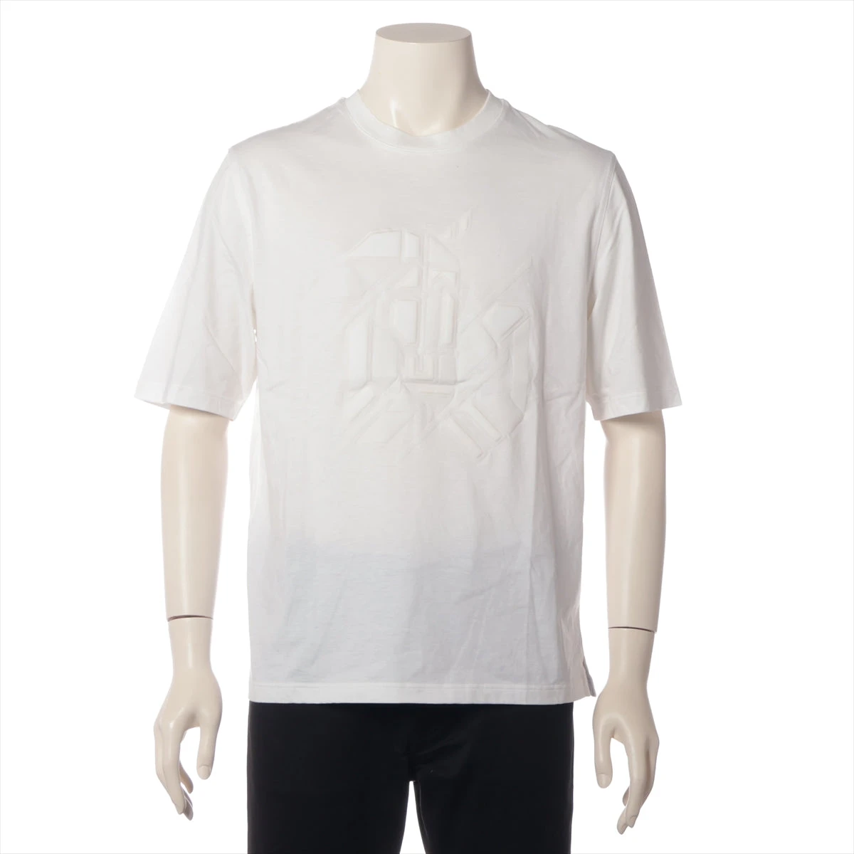 【上品とカジュアルを兼ね備えた◎】エルメス★コットン Tシャツ エルメス 23SS コットン Tシャツ S メンズ ホワイト 31-5760