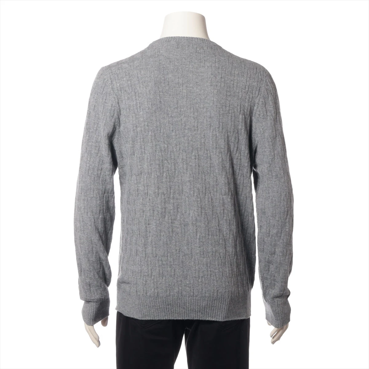 エルメス カシミヤ ニット M メンズ グレー Hモチーフ A3427836 エルメス カシミヤ ニット M メンズ グレー Hモチーフ A3427836