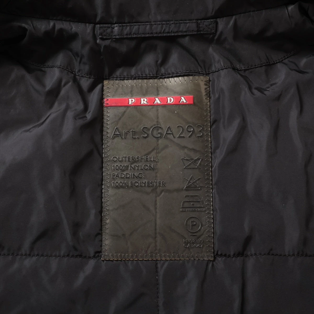 PRADA ナイロンジャケット Art.SGj293 PRADA】SGA293 Black Nylon Jacket size54 | ブランド古着屋