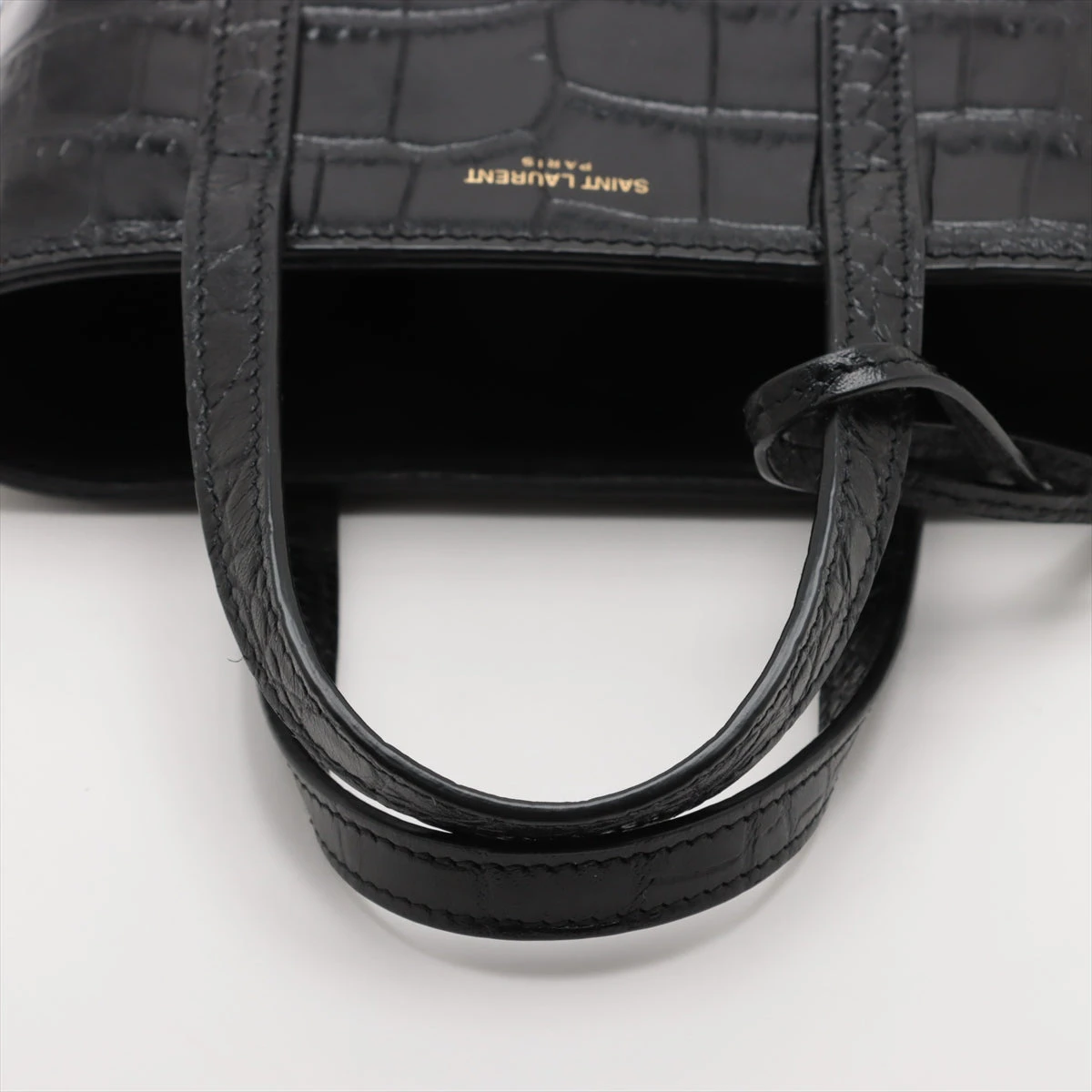 Yves Saint Laurent イヴサンローラン ハンドバッグ クロコ型