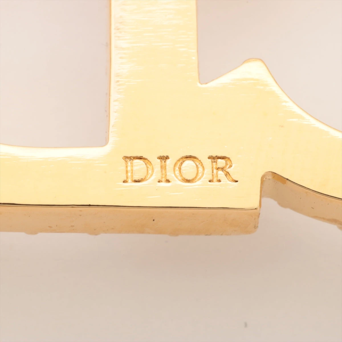 ディオール CDロゴ フェイクパール ブローチ GP Christian Dior/クリスチャンディオール】 CDロゴ ブローチ GP