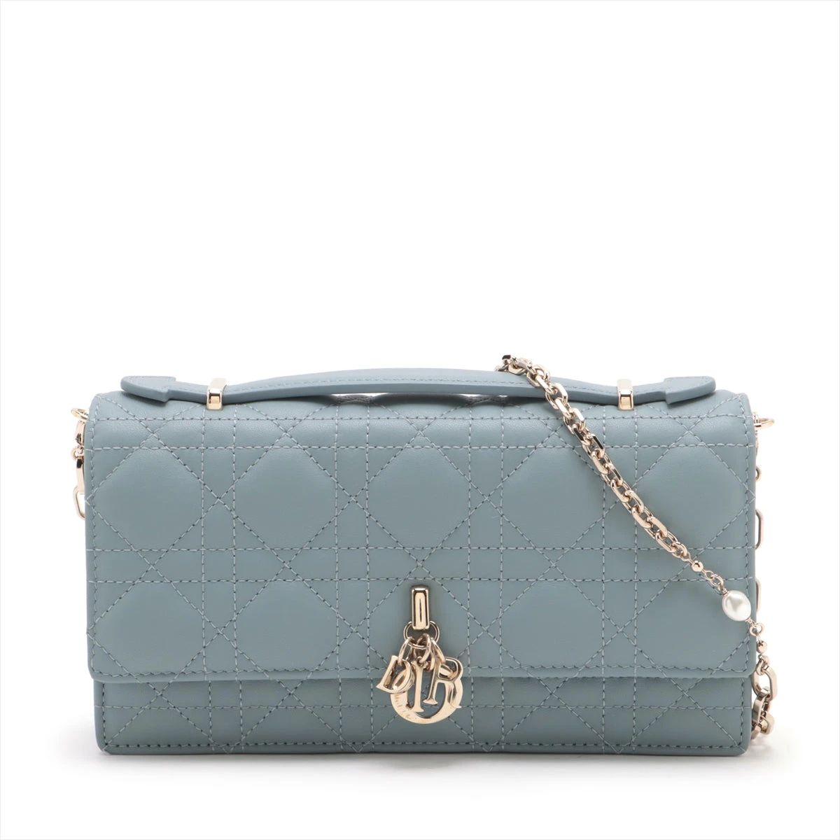 Dior カナージュショルダーバッグ、チェーンウォレット