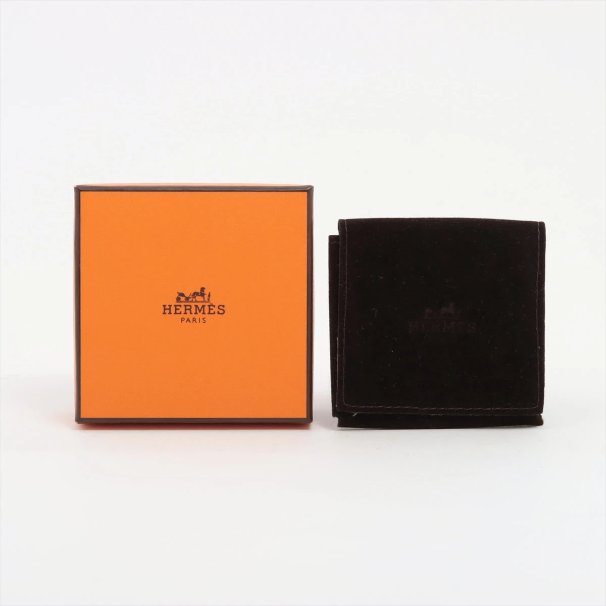 エルメス スタッドピアス オレンジ  ✳︎片耳✳︎ エルメス HERMES 片耳用 ピアス 一粒 - メルカリ