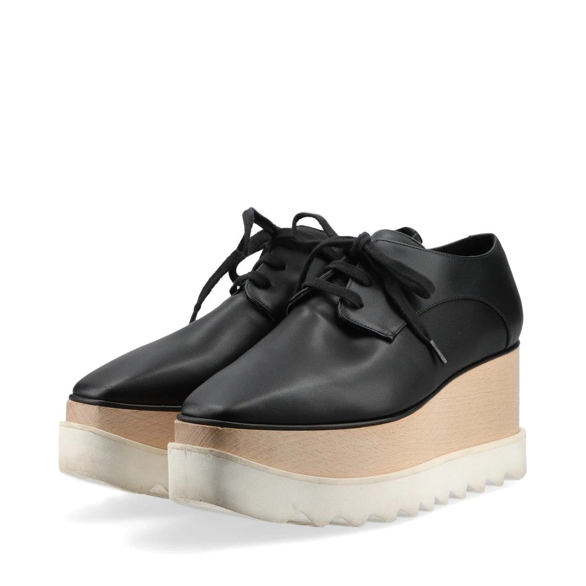 ⭐︎ステラマッカートニー⭐︎ エリス　ブラック　37 STELLA MCCARTNEY (ステラマッカートニー) エリス プラットフォーム