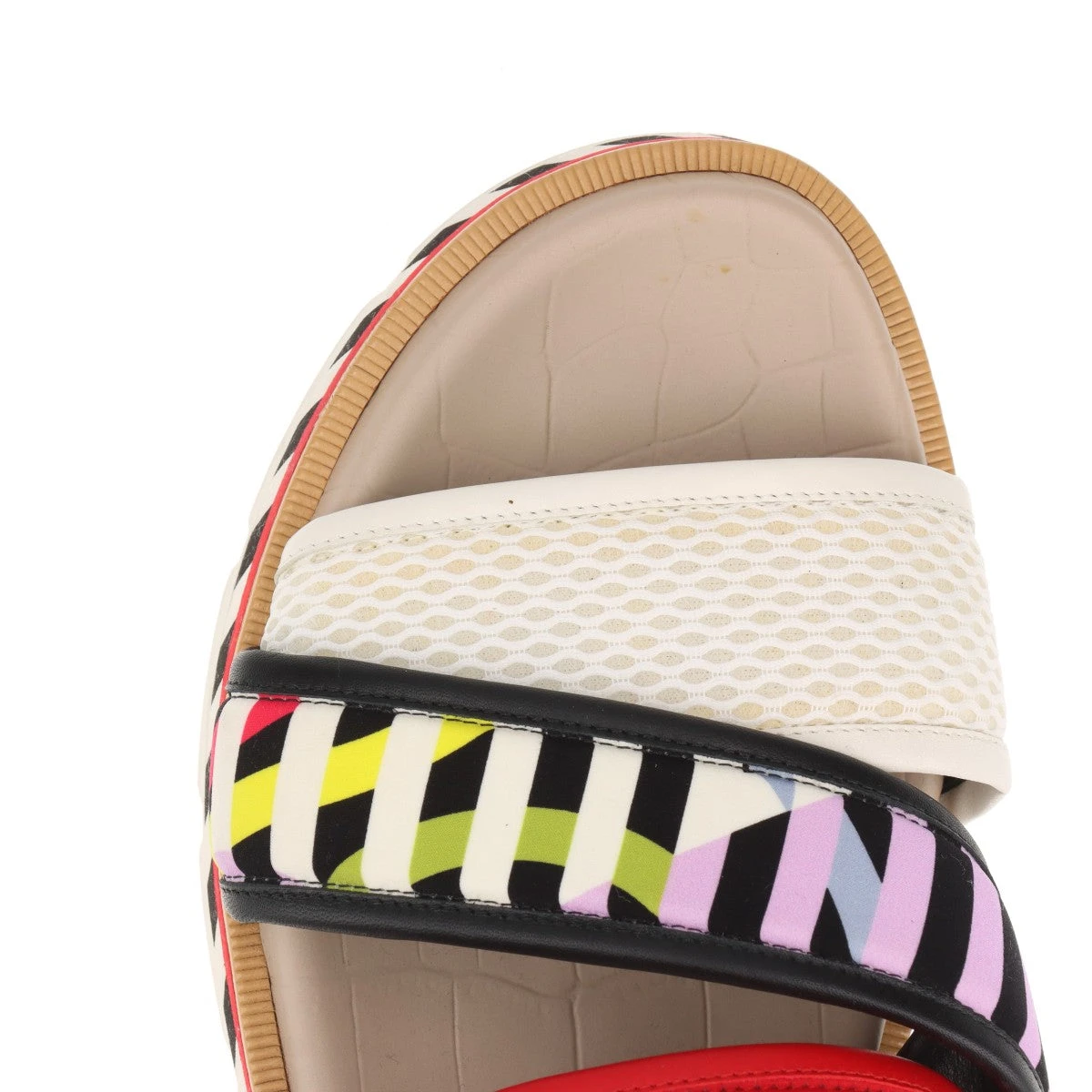 クリスチャンルブタン レザー×ファブリック サンダル 43 メンズ