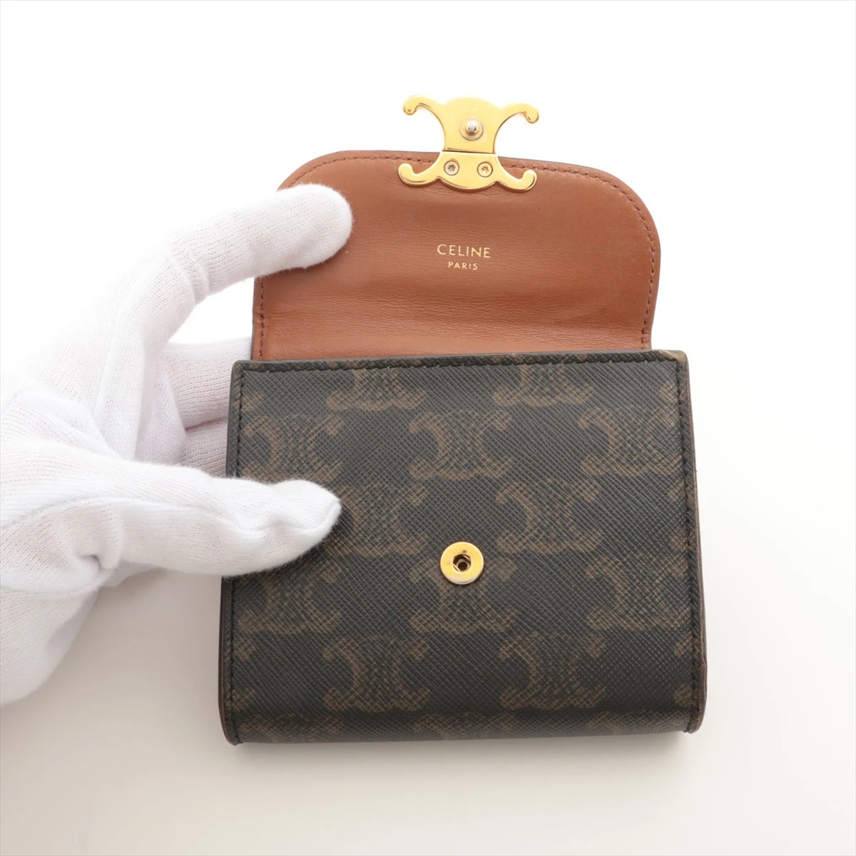 セリーヌ トリオンフキャンバス トリオンフ スモールフラップ 