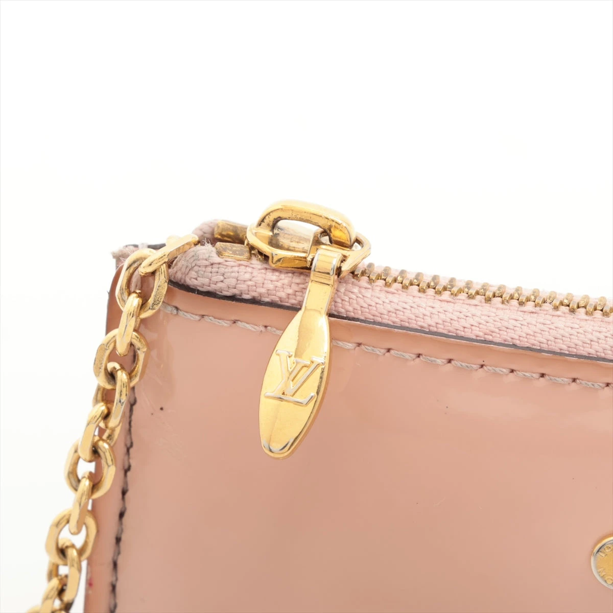 ルイヴィトン M63853 ヴェルニミロワール ポシェットクレ コインケース