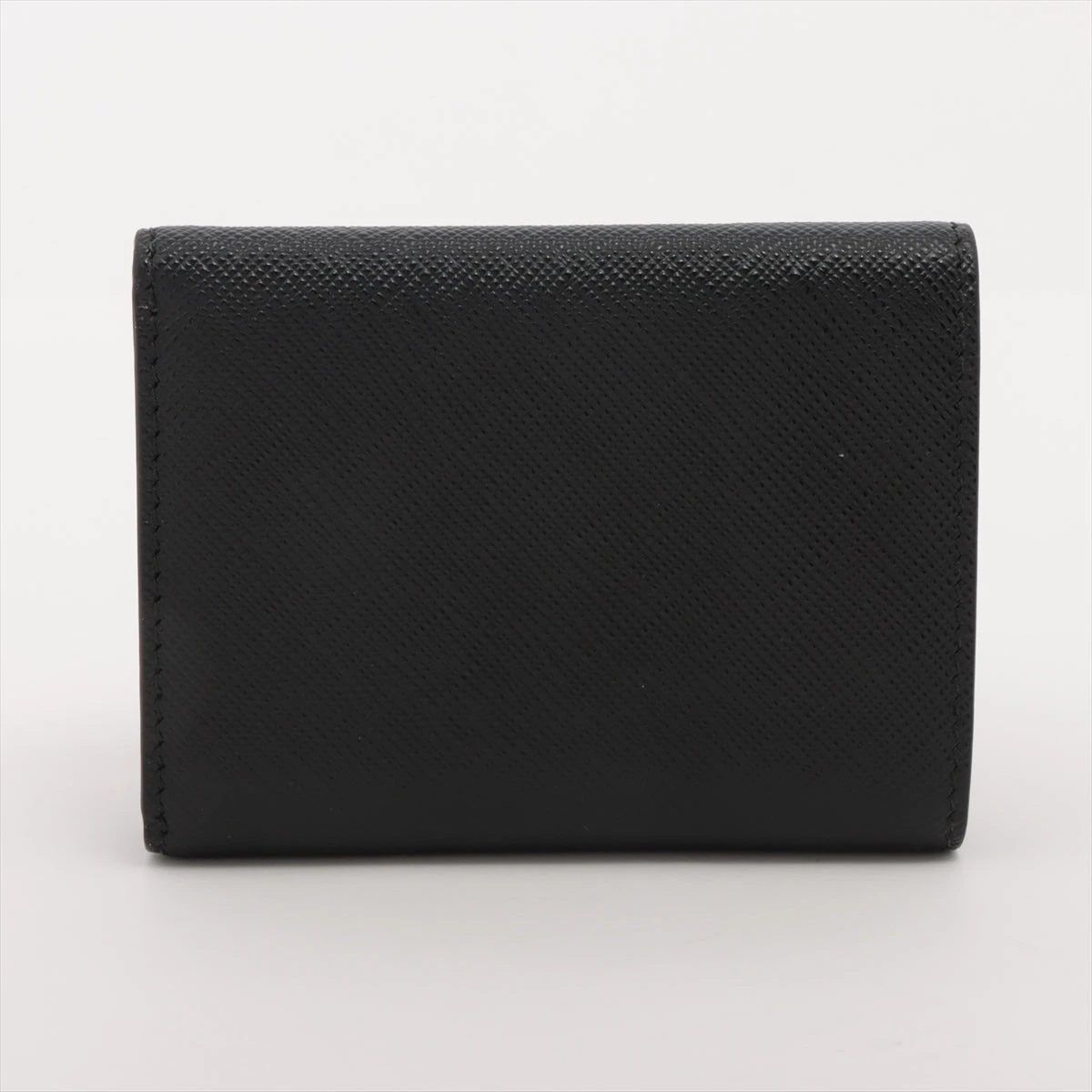 プラダ サフィアーノ 1MH043 レザー コンパクトウォレット ブラック  