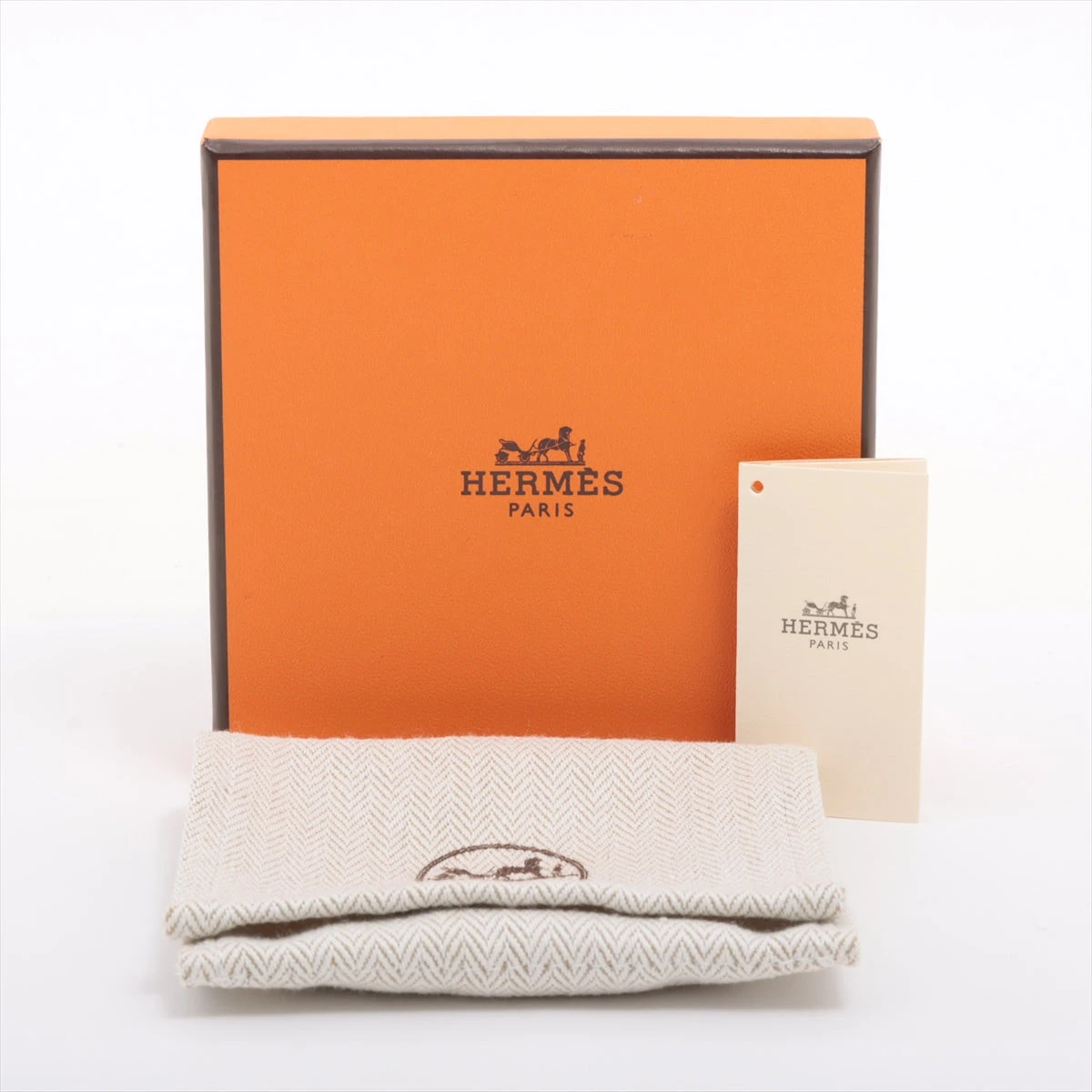 HERMES オランプ　ゴールド グレー ピアス エルメス オランプ ピアス(両耳用) GP×革 ゴールド×グレー
