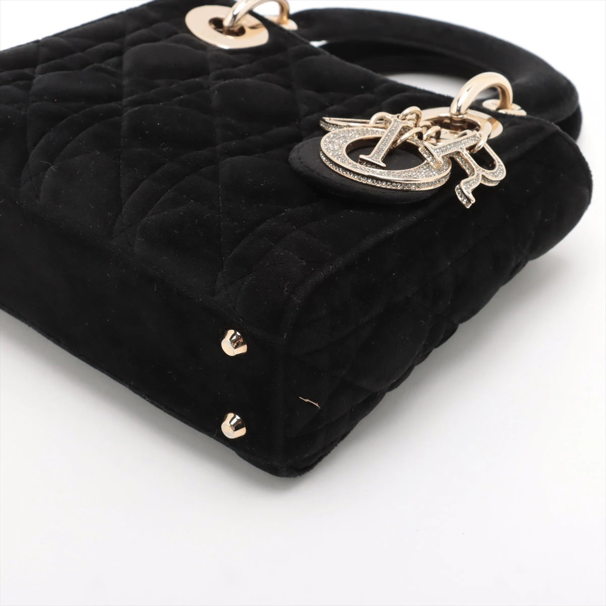 クリスチャンディオール レディディオール ミニ カナージュ ベロア  