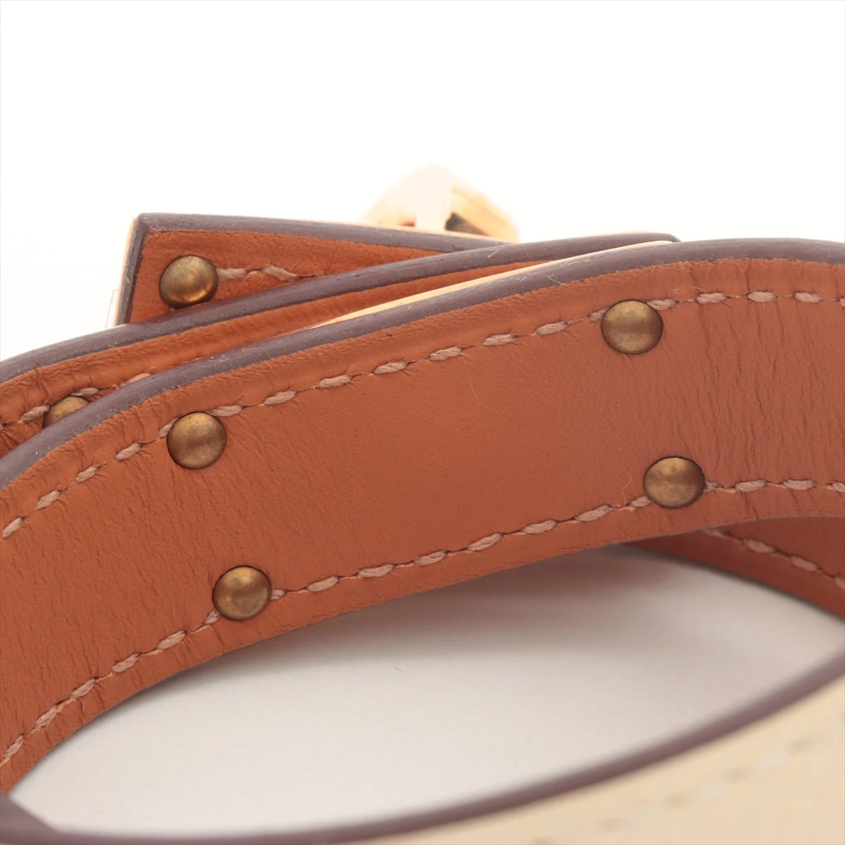 ▽ エルメス ユニ  HERMES GP（ゴールドメッキ） ブレスレット GP HERMES エルメス ユニ ブランドオフ GP（ゴールドメッキ