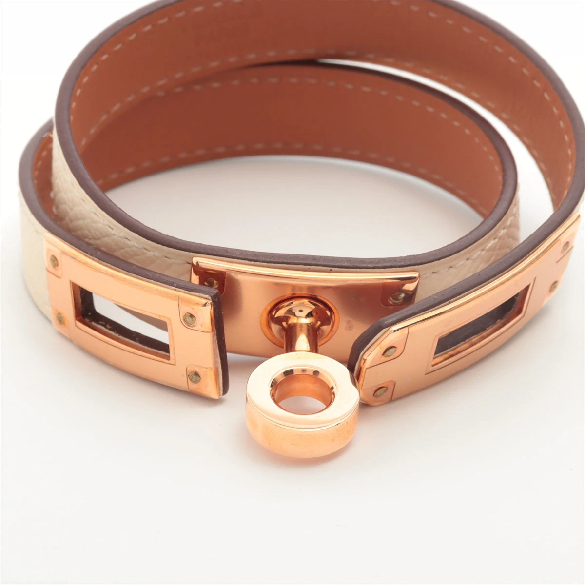 ふねさん様の 超美品 エルメス ケリーブレスレット ドゥブルトゥール ゴールド HERMES エルメス ブレスレット MINI KELLY DOUBLE TOUR ミニ