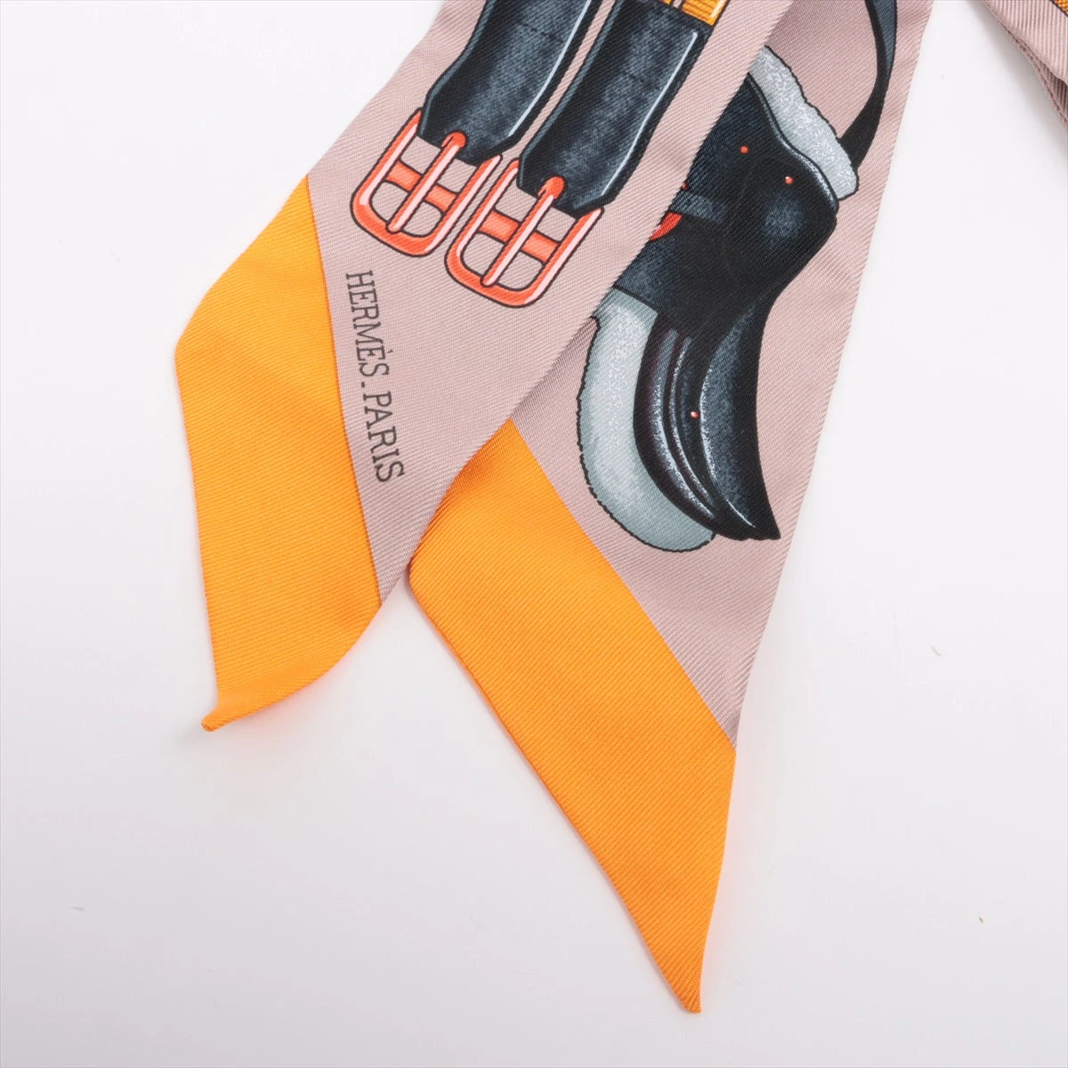 エルメス ツイリー Jumping ツイリー シルク ピンク A3427912｜中古