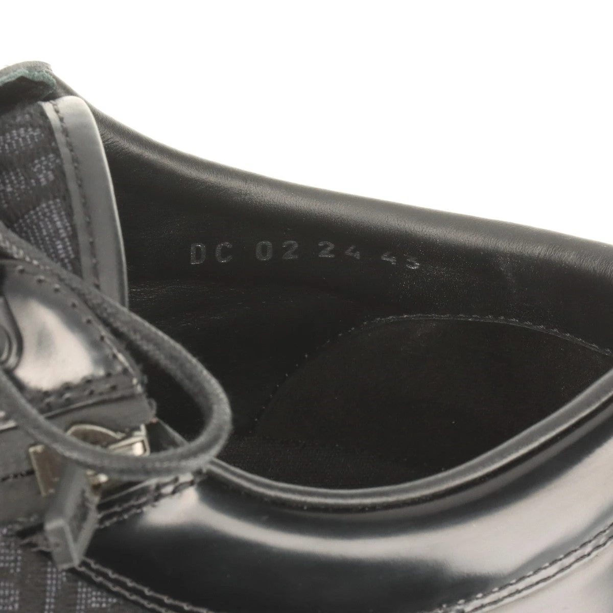 ディオール Dior Combat 24SS キャンバス×レザー レザーシューズ