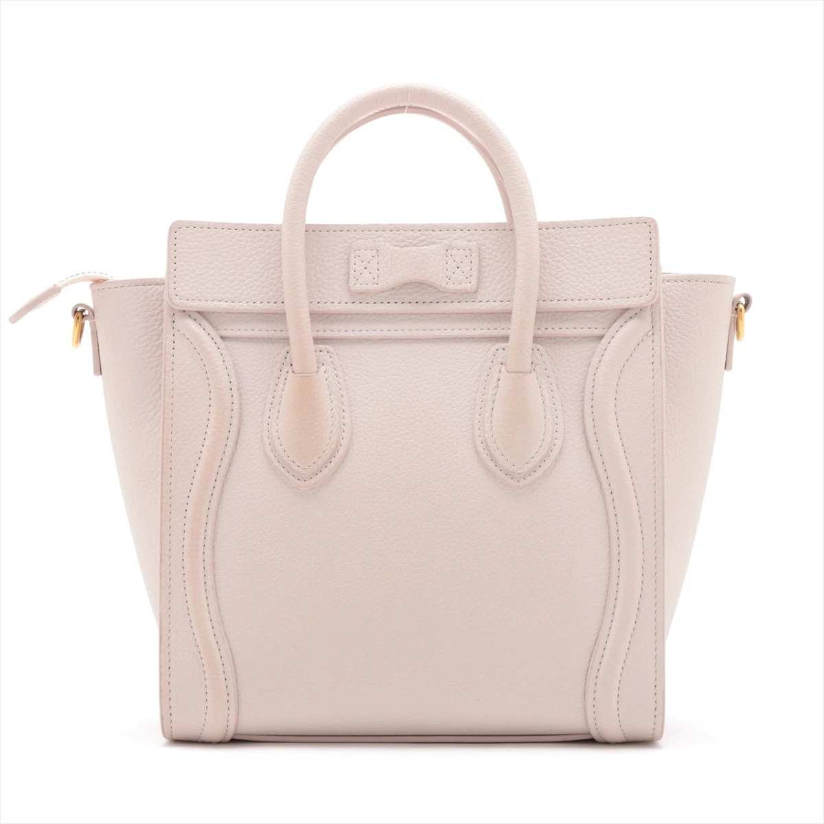 セリーヌ ラゲージ ナノショッパー レザー 2WAYハンドバッグ ピンク