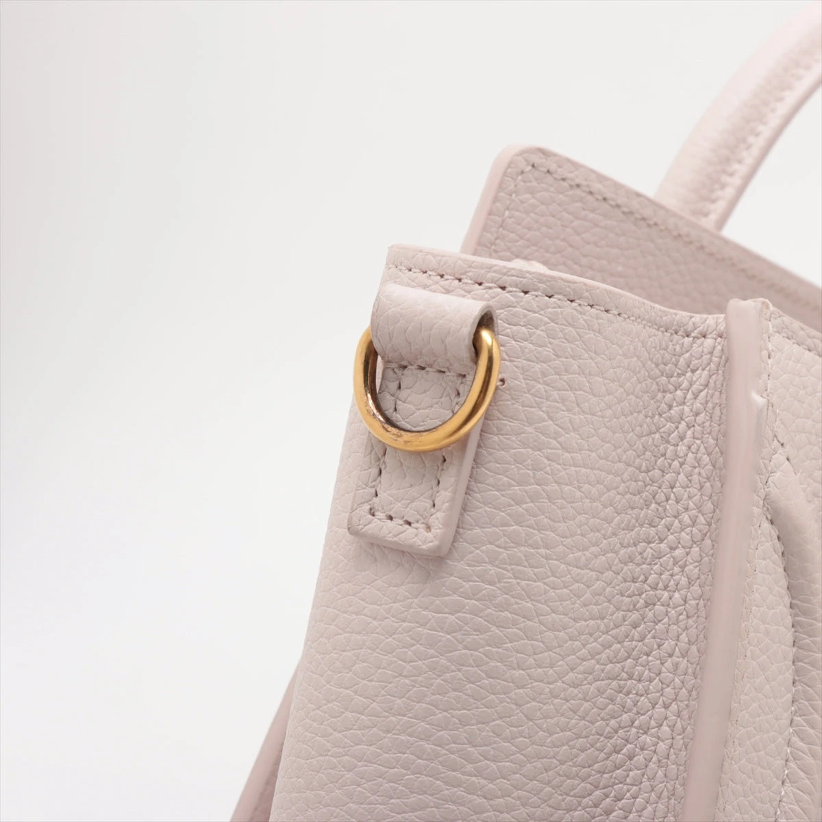 セリーヌ ラゲージ ナノショッパー レザー 2WAYハンドバッグ ピンク