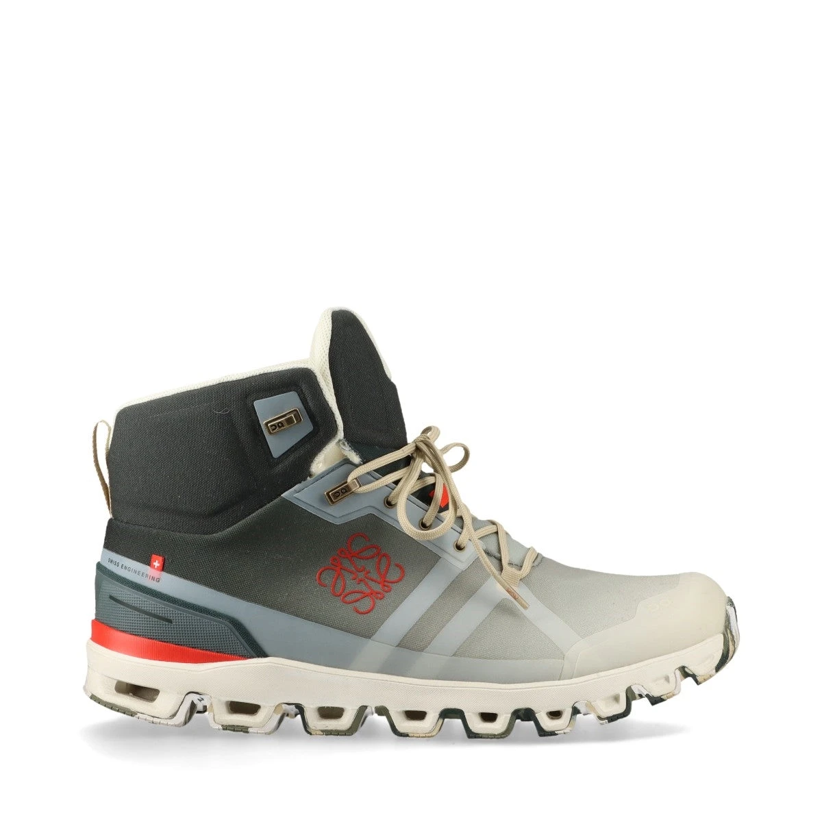 ロエベ×オン キャンバス ハイカットスニーカー 43 メンズ グレー