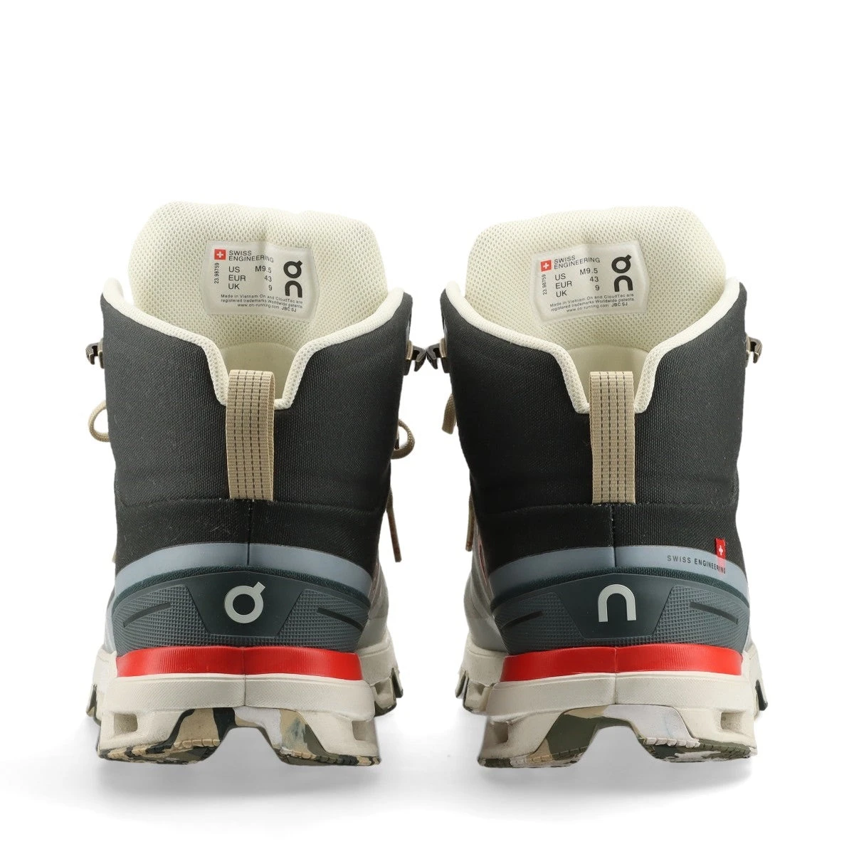 ロエベ×オン キャンバス ハイカットスニーカー 43 メンズ グレー