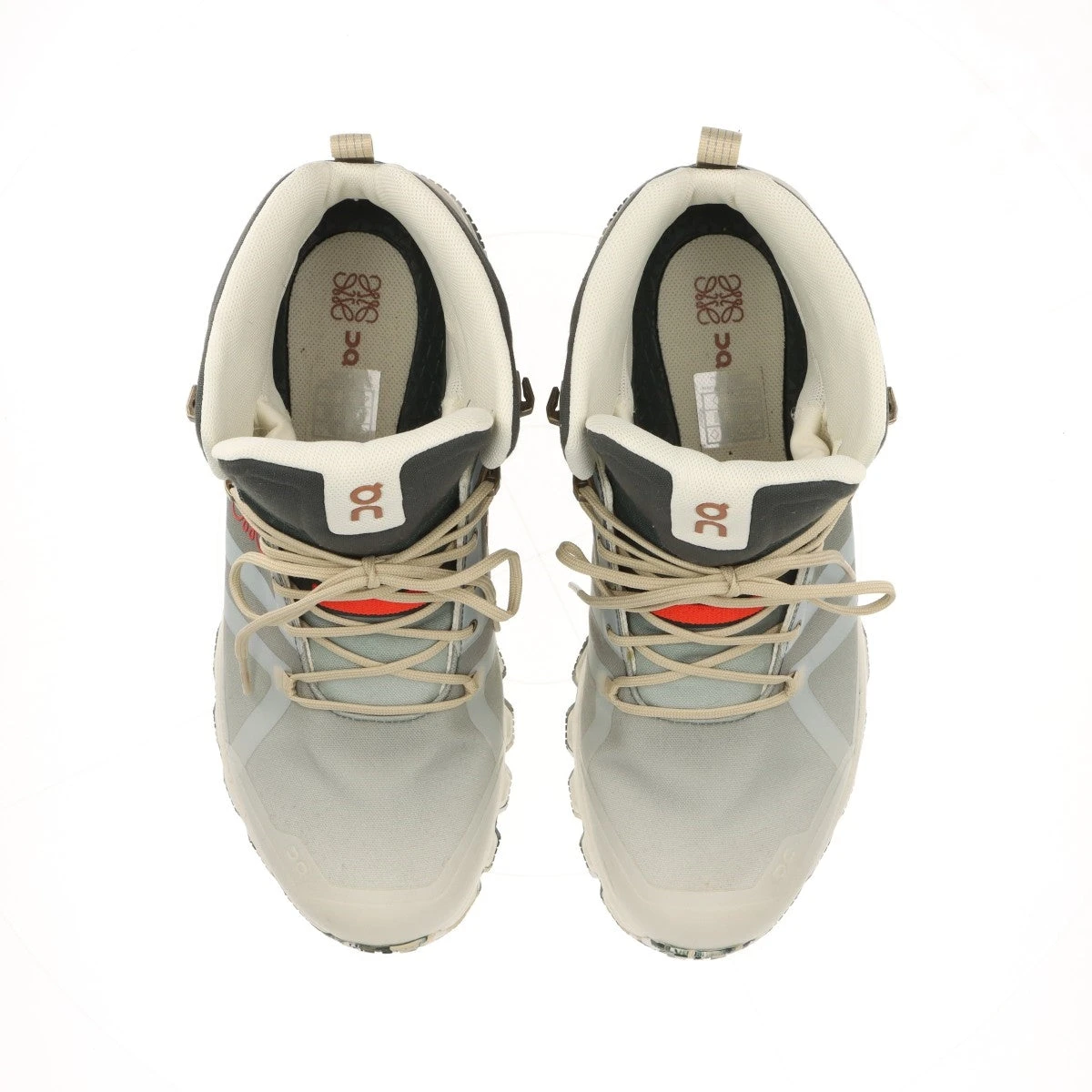 ロエベ×オン キャンバス ハイカットスニーカー 43 メンズ グレー