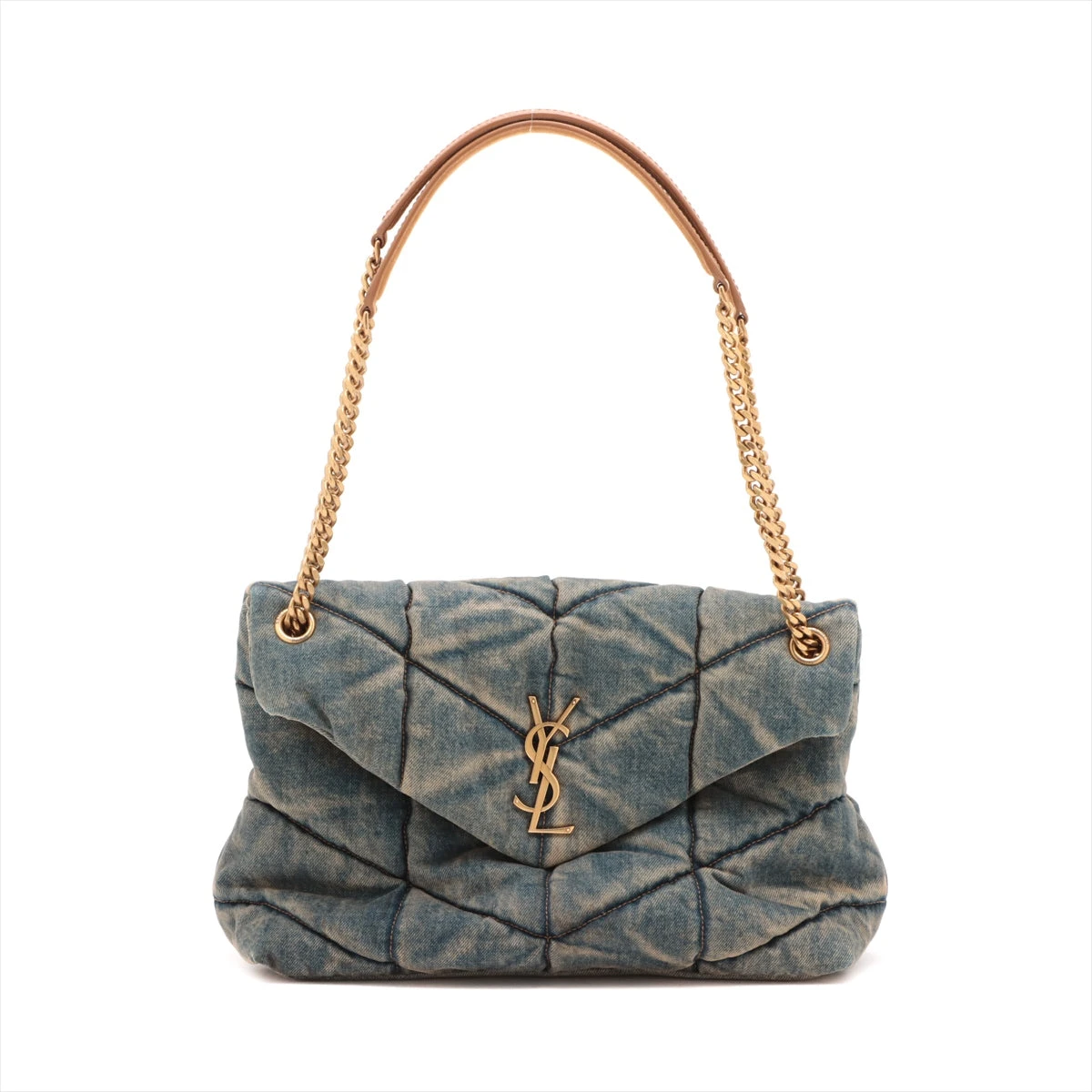 ☆送料関税込☆Saint Laurent Loulou デニム ショルダーバッグ☆ Saint Laurent☆キルティングデニムショルダーバッグ LOULOU TOY
