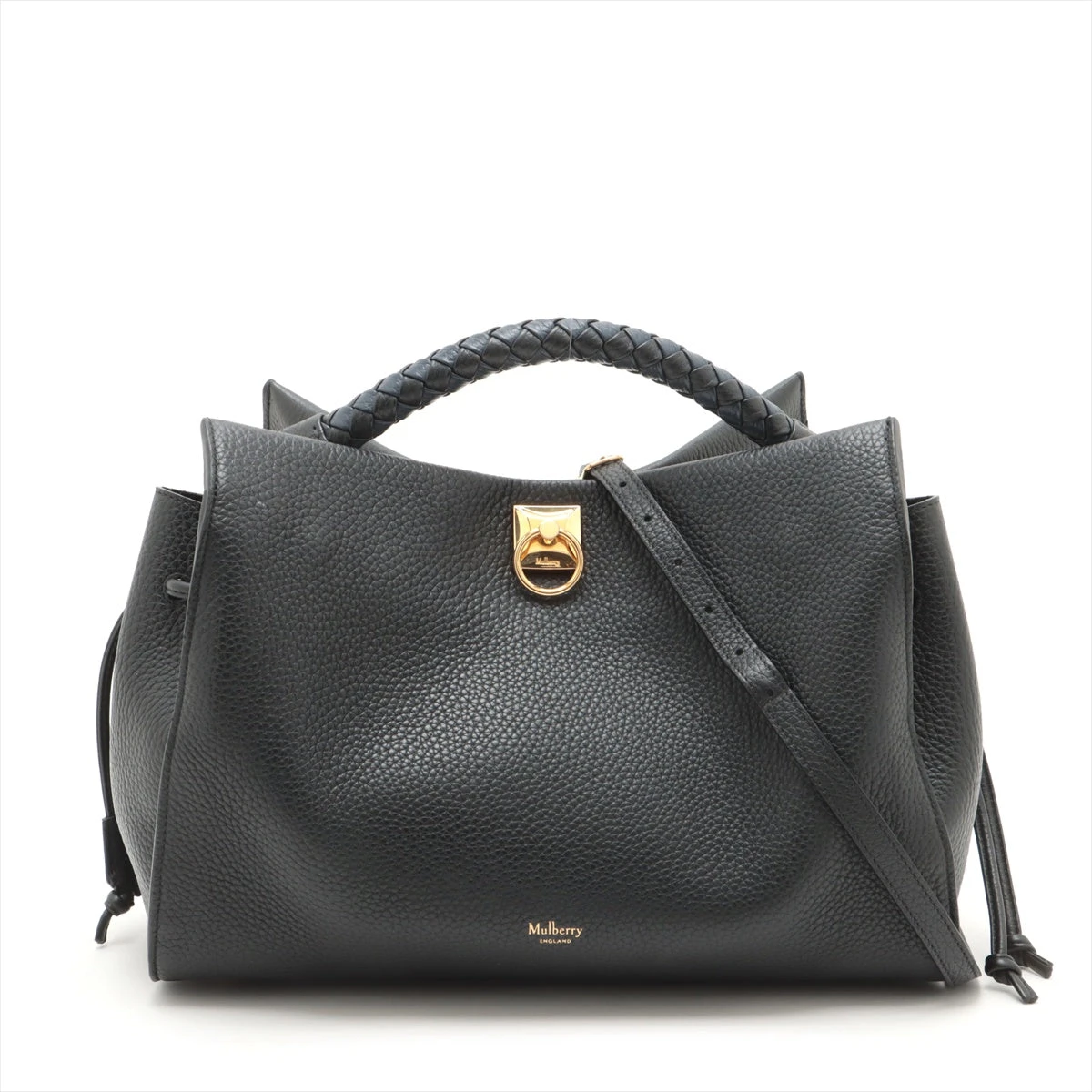 Mulberry ハンドバッグ 2way レザー ブラック Mulberry MULBERRY マルベリー 2WAY ハンドバッグ レザー
