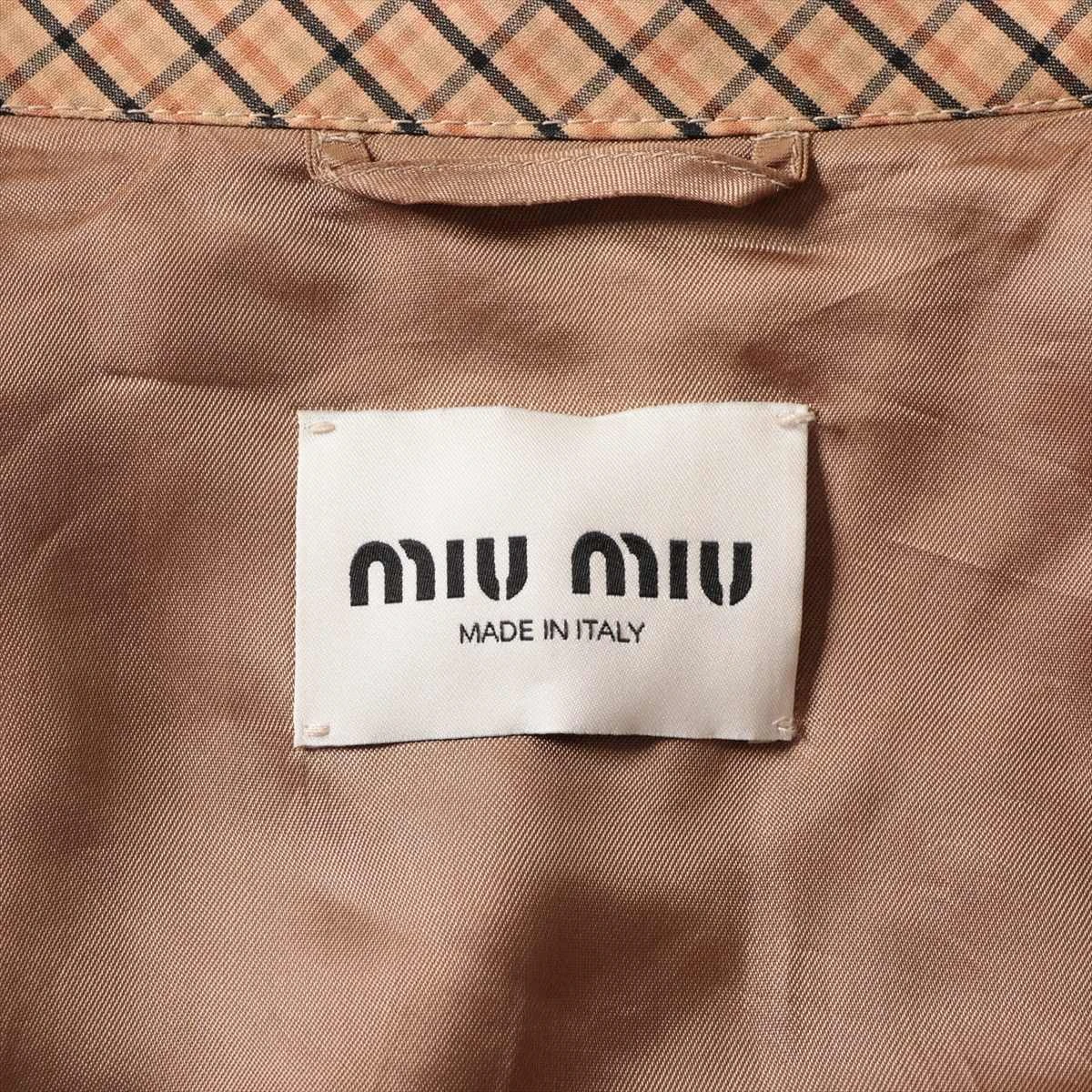 MIU MIU ミュウミュウ チェック柄 ウールスカート 40サイズ miu