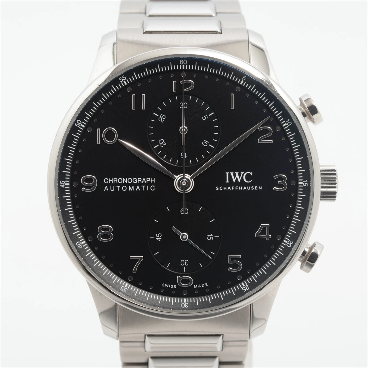 IWC ポルトギーゼ クロノグラフ IW371609 SS AT 黒文字盤 A3444693