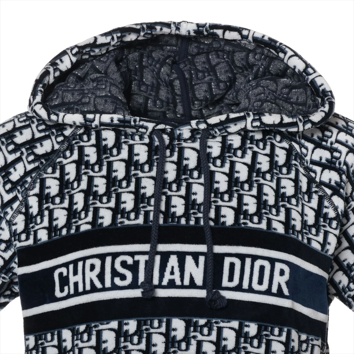 美品! Christian Dior  オブリーク柄 ワンピース パーカー XS 美品! Christian Dior オブリーク柄 ワンピース パーカー