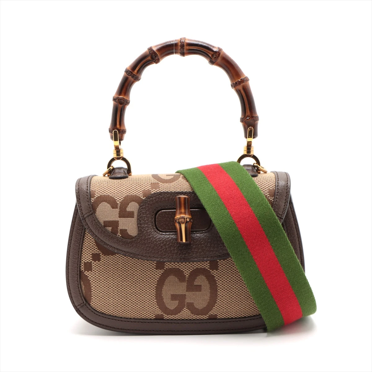 tk47出品 グッチ ハンドバッグ バンブー 1947 キャンバス/レザー 675797 GUCCI