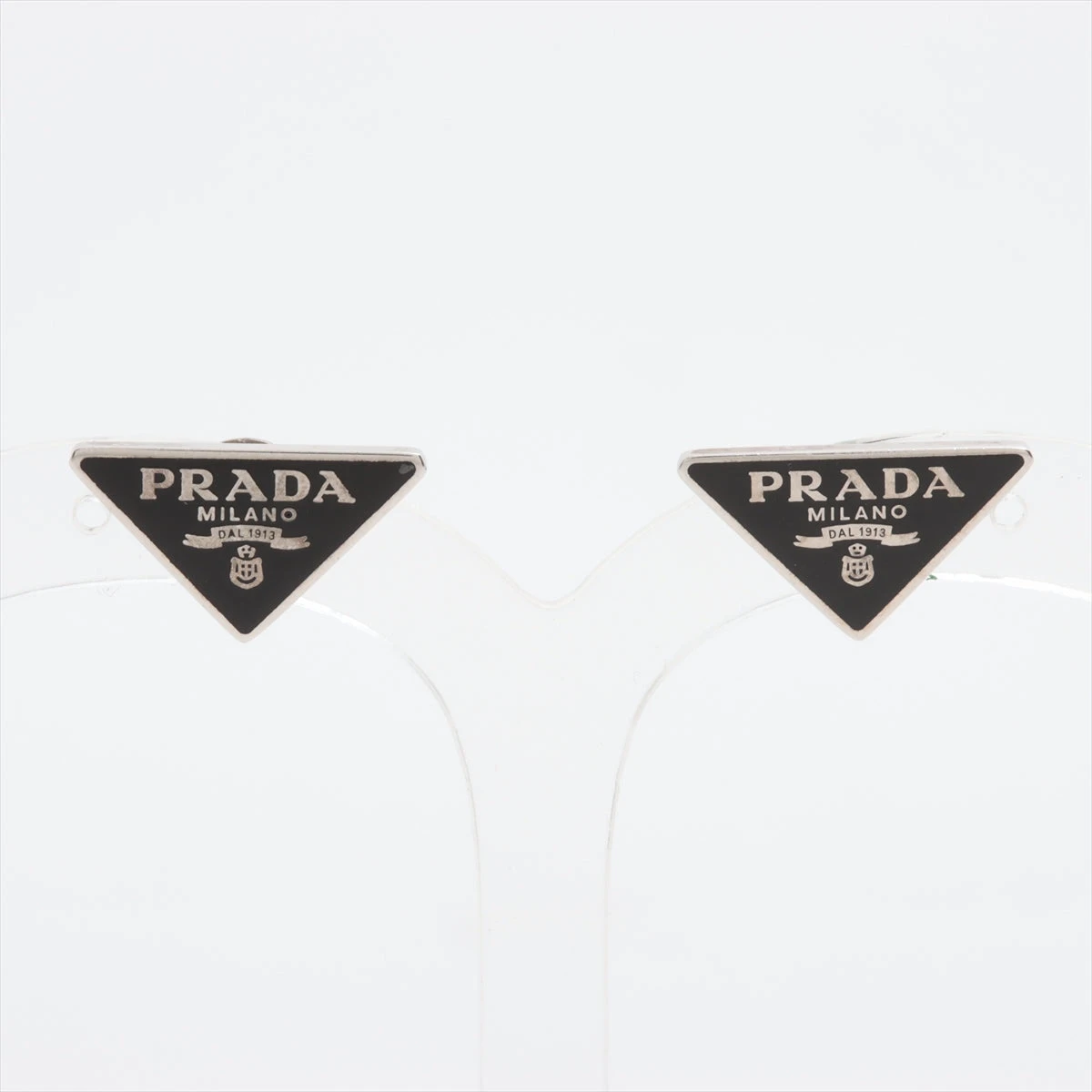 PRADA ピアス 1JO720 2DSP トライアングルロゴ (506220984