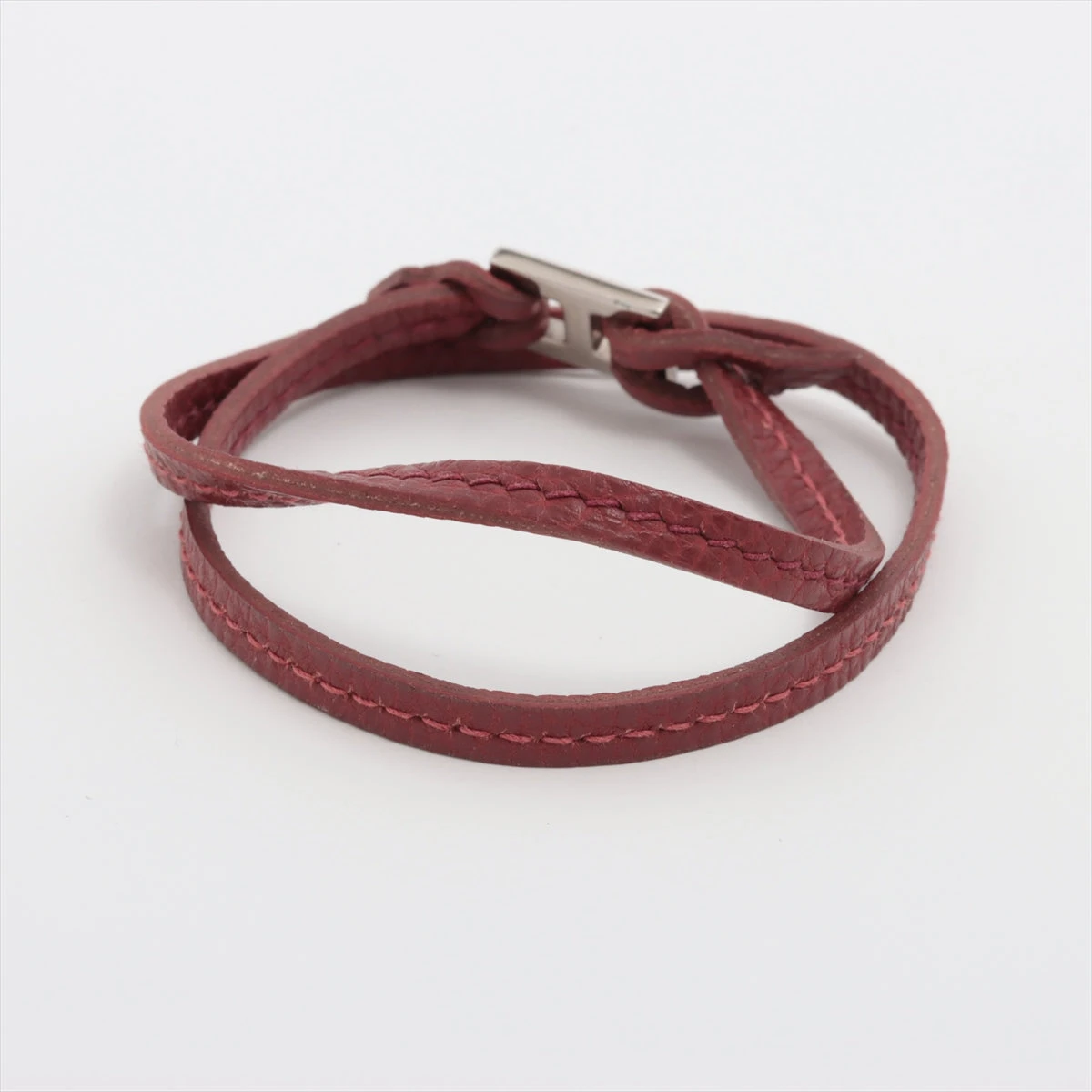 エルメス ティレット ブレスレット レザー ブラウン A3447374｜中古