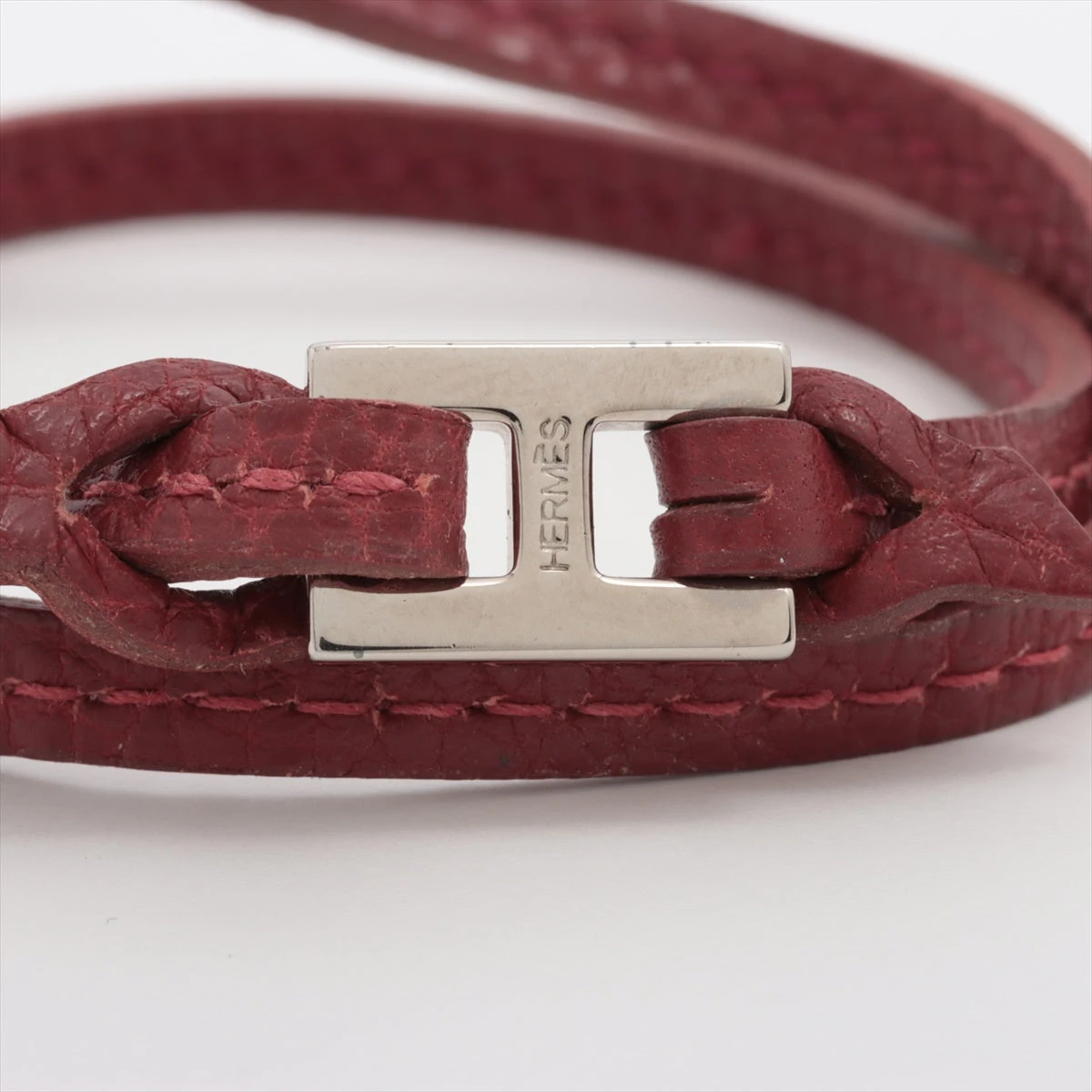 エルメス ティレット ブレスレット レザー ブラウン A3447374｜中古