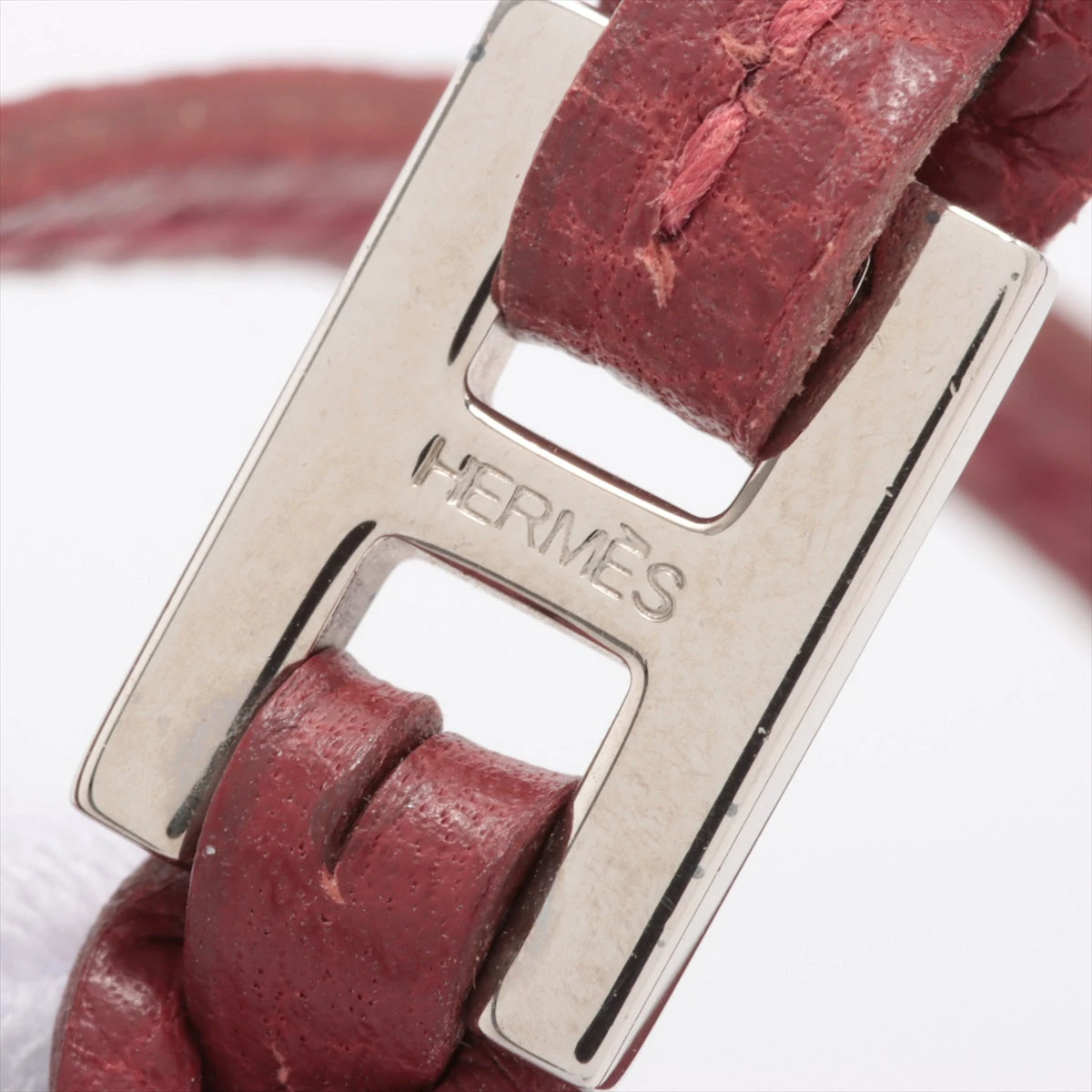 エルメス ティレット ブレスレット レザー ブラウン A3447374｜中古