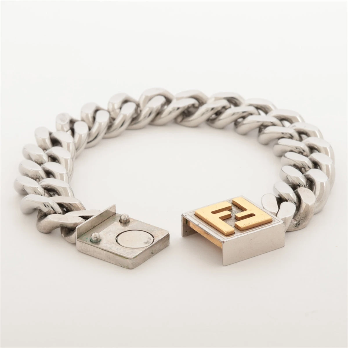【完売必至】フェンディ■FFモチーフ ブレスレット メタル Fendi フェンディ FFモチーフ バングル ブレスレット