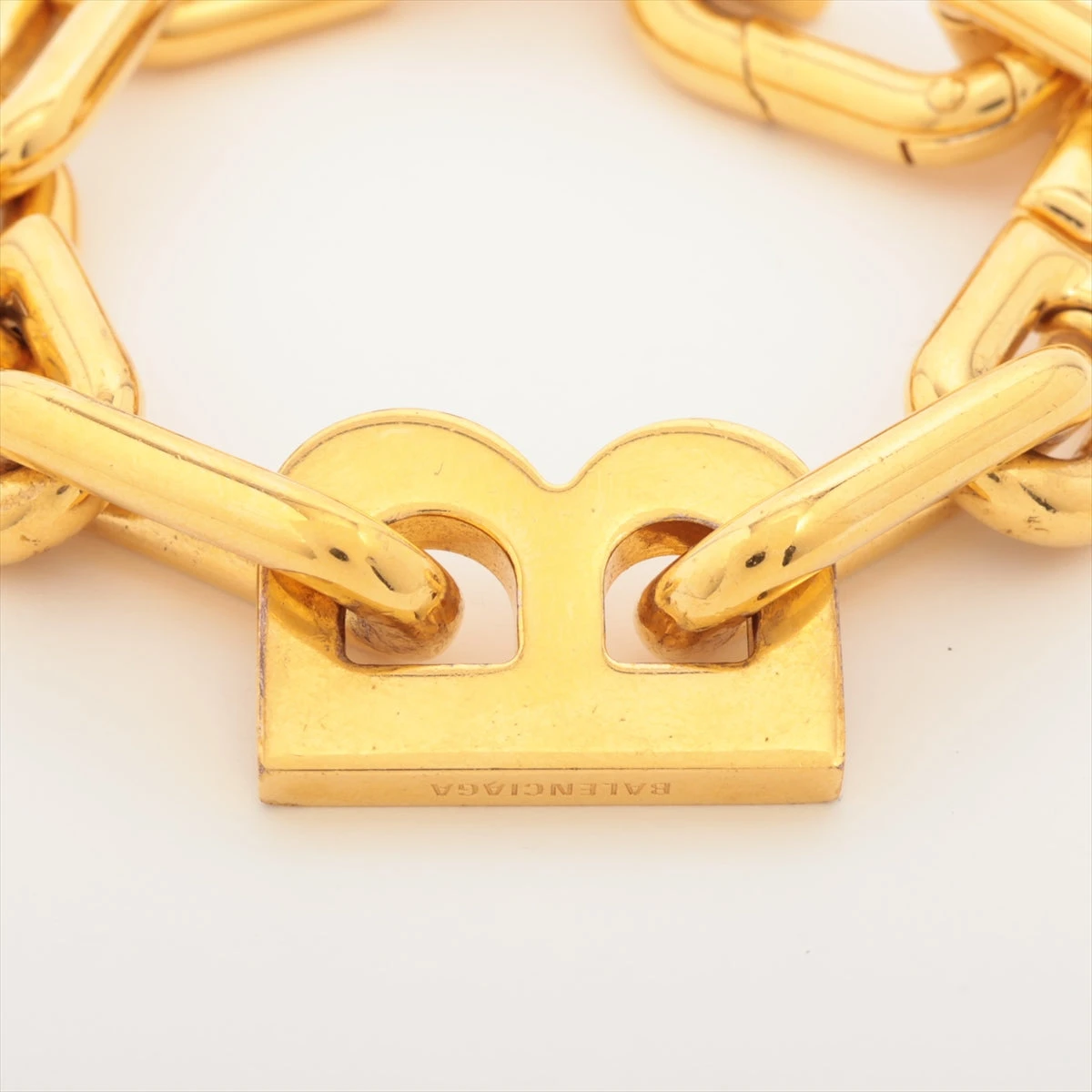 BALENCIAGA Bロゴ ブレスレット ゴールド