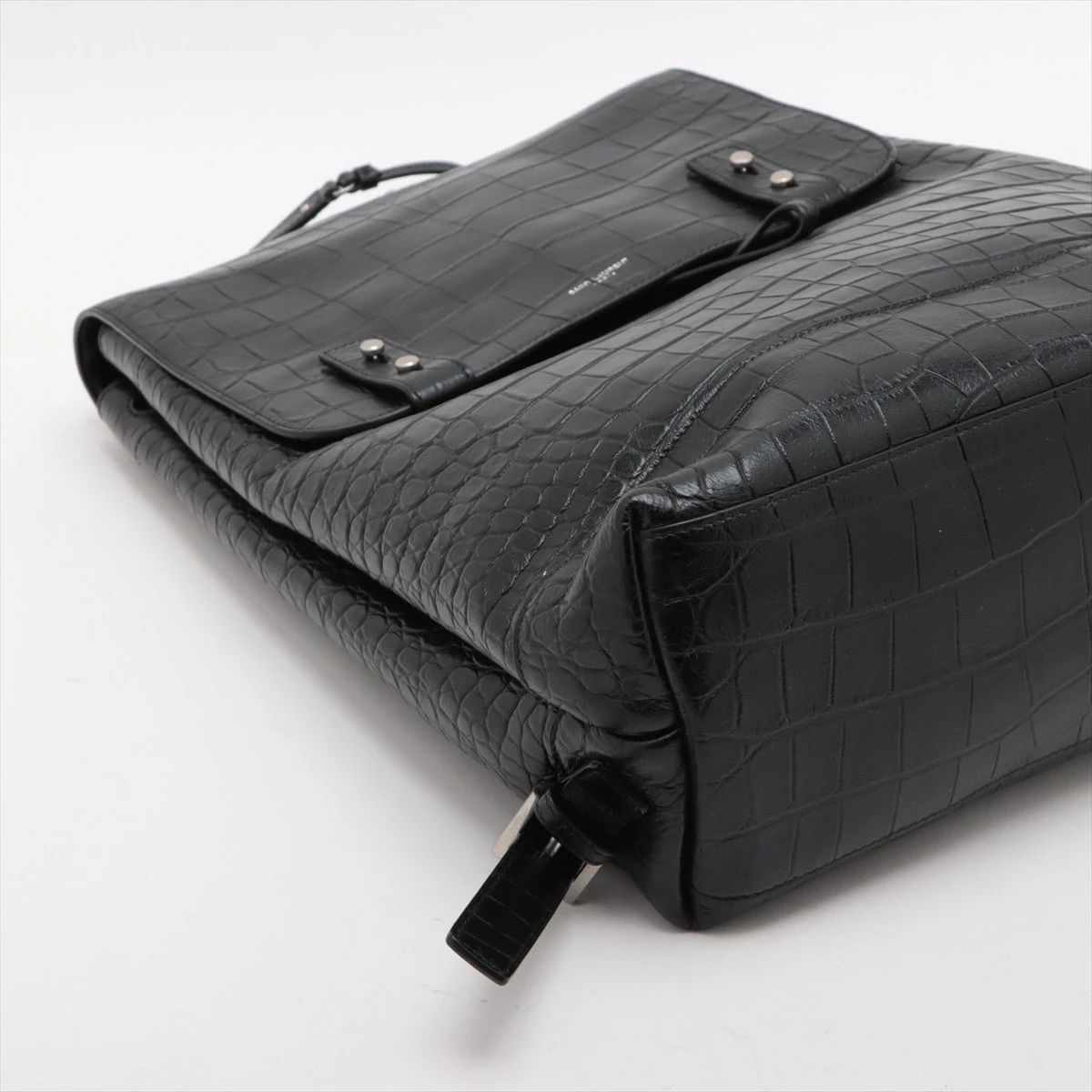 【超極美品】サンローラン サック ドジュール スープルリュック クロコ 型押し Yves Saint Laurent 極美品 ☆安心安全のストア出品☆ サンローラン