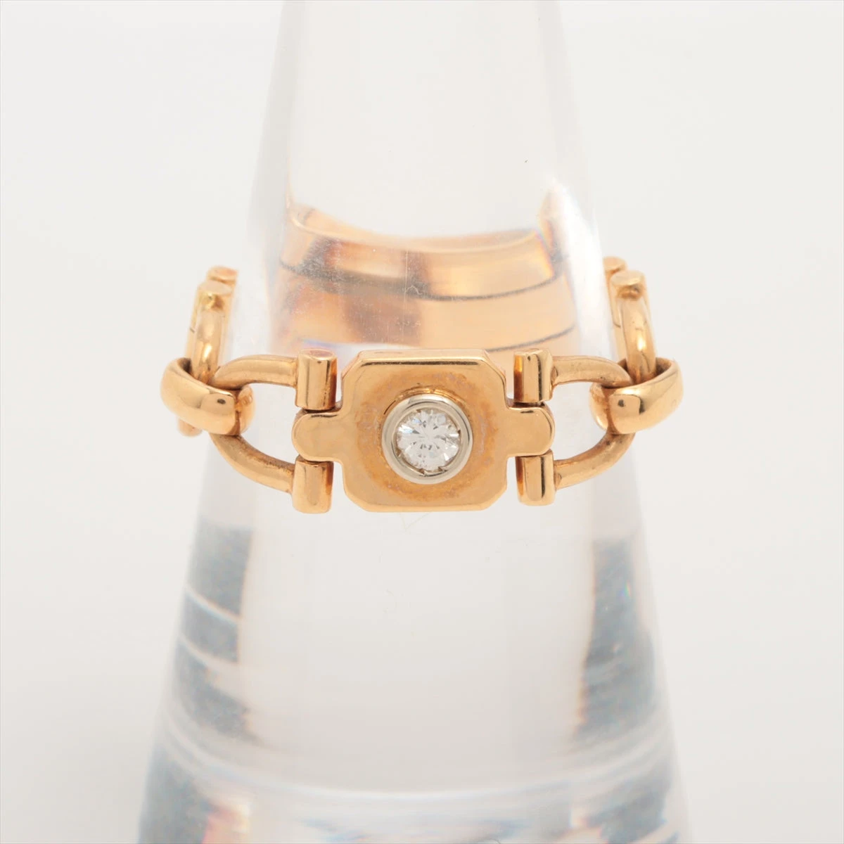 Cartier カルティエ サントス ドゥ リング ダイヤ カルティエ サントス ドゥ カルティエ ダイヤ リング 750(YG×WG) 4.6g