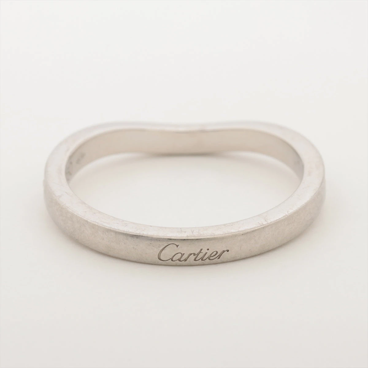 カルティエ バレリーナカーブ ハーフエタニティ ダイヤ リング