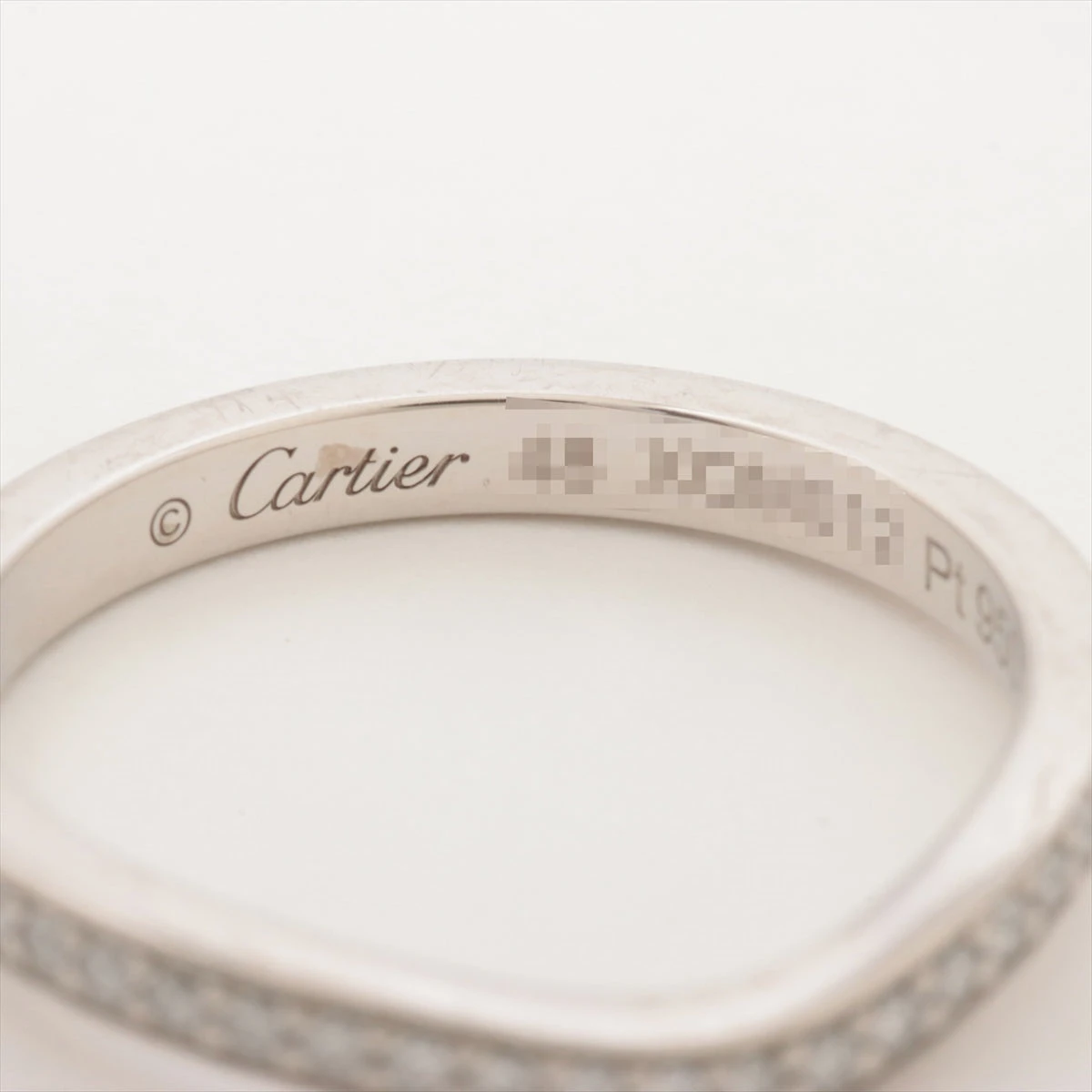 カルティエ バレリーナカーブ ハーフエタニティ ダイヤ リング