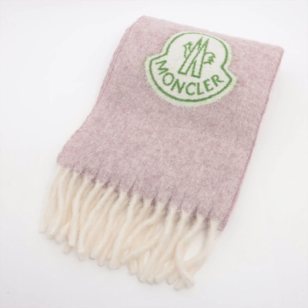モンクレール マフラー モヘア×ウール×ナイロン ピンク A3448904｜中古