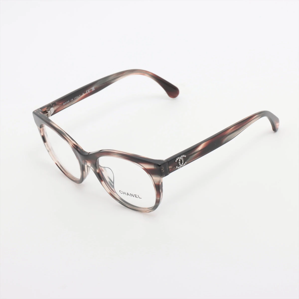 CHANEL シャネル 3450-B-A ココマーク ラインストーン 度入メガネ