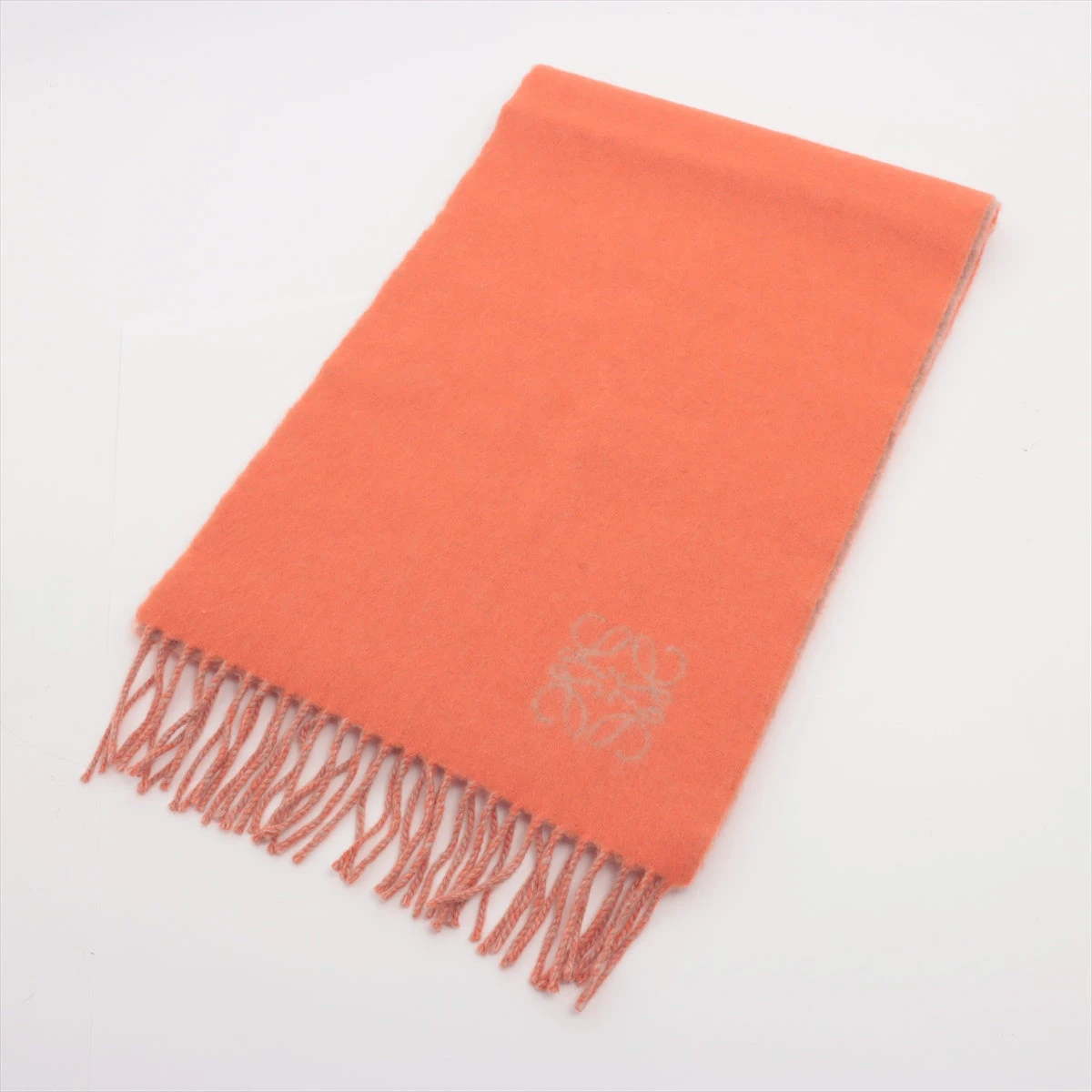 LOEWE アナグラム マフラー ウール アンゴラ オレンジ LOEWE アナグラム マフラー ウール アンゴラ オレンジ ロエベ