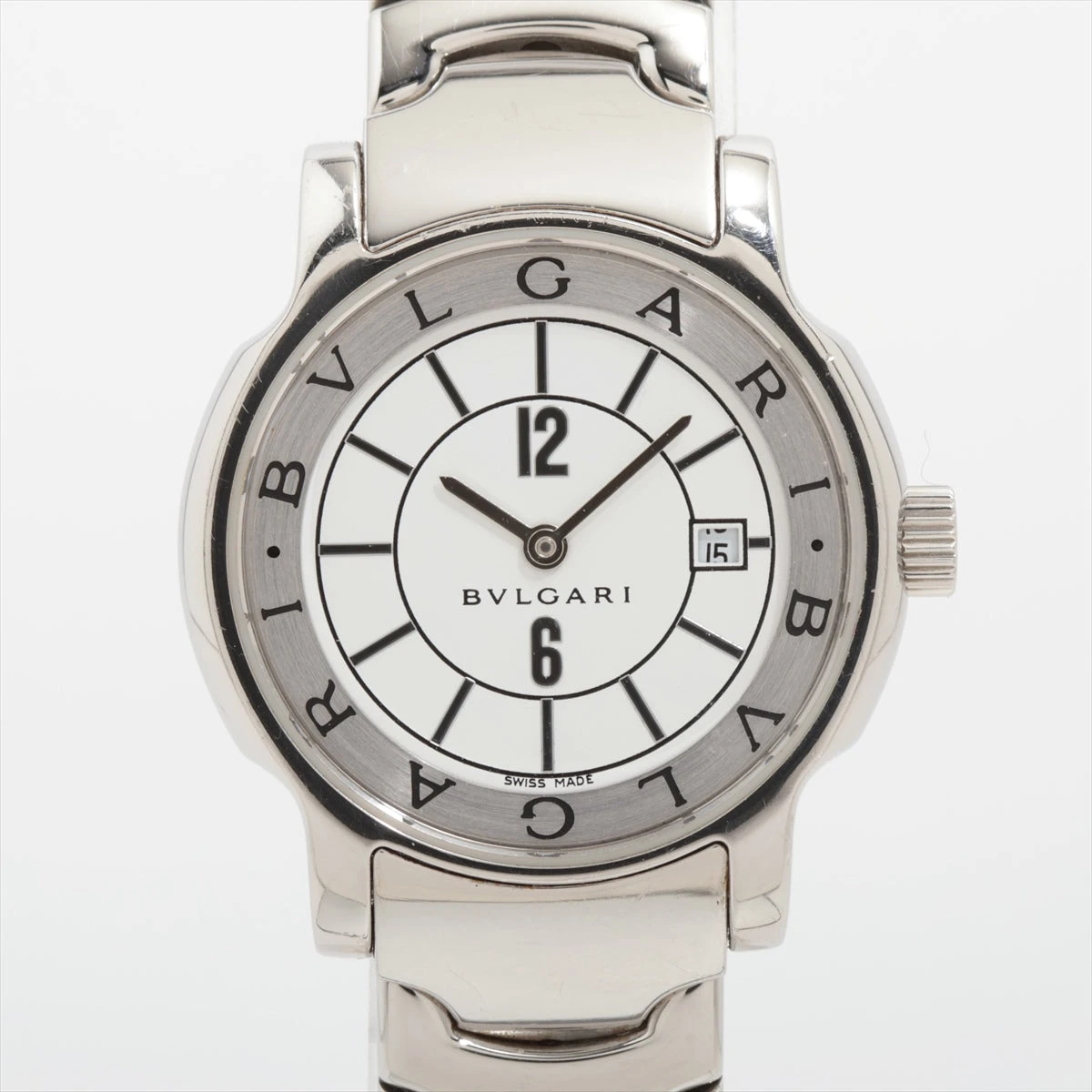 稼働品 BVLGARI ブルガリ ソロテンポ ST29S 白文字盤 ブルガリ ソロテンポ ST29S SS QZ 白文字盤 あまりごま2