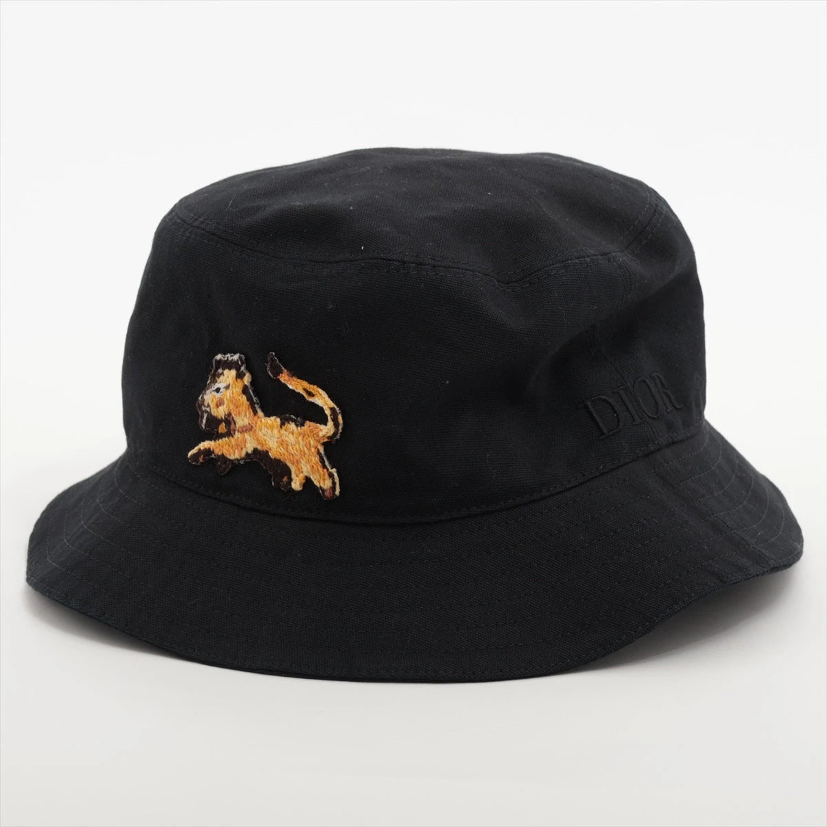 【人気】DIOR ディオール✖️ピータードイク　バケットハット　ブラック　Lサイズ ディオール×ピータードイグ ハット｜中古ブランド品・ブランド